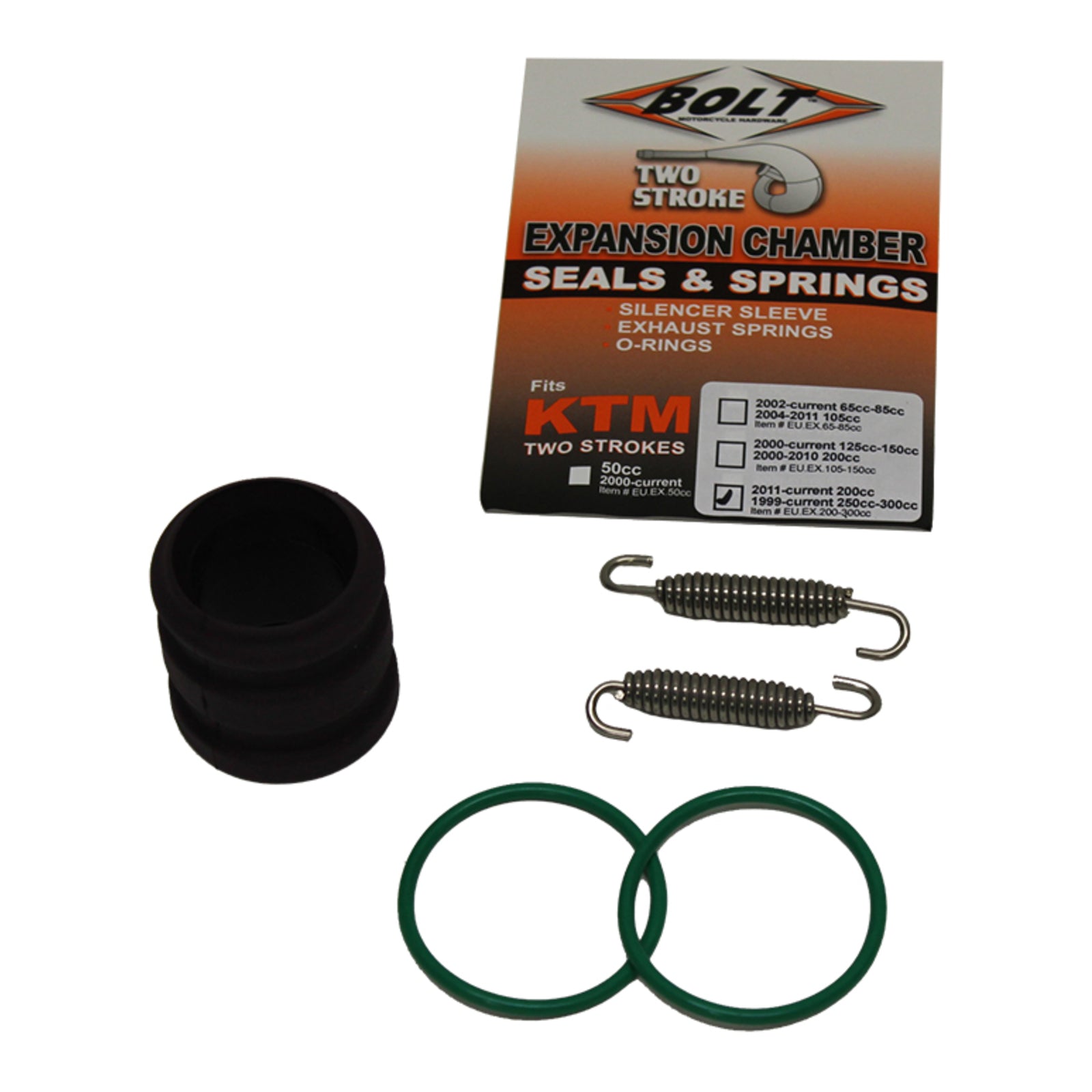 Bolt Exhaust O-Ring Pack KTM 200-300 '00-Onwards
