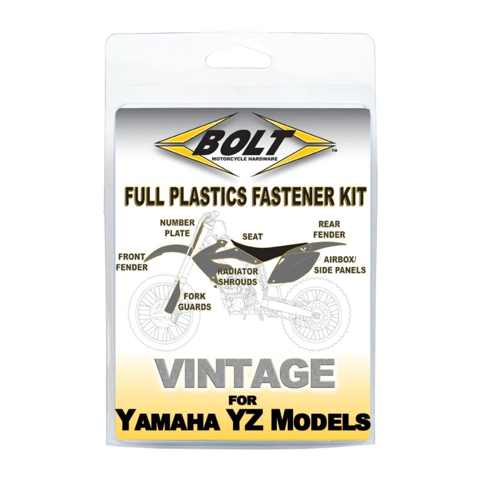 Bolt Body Work Fastener Kit Yamaha YZ125/250 '96-'01