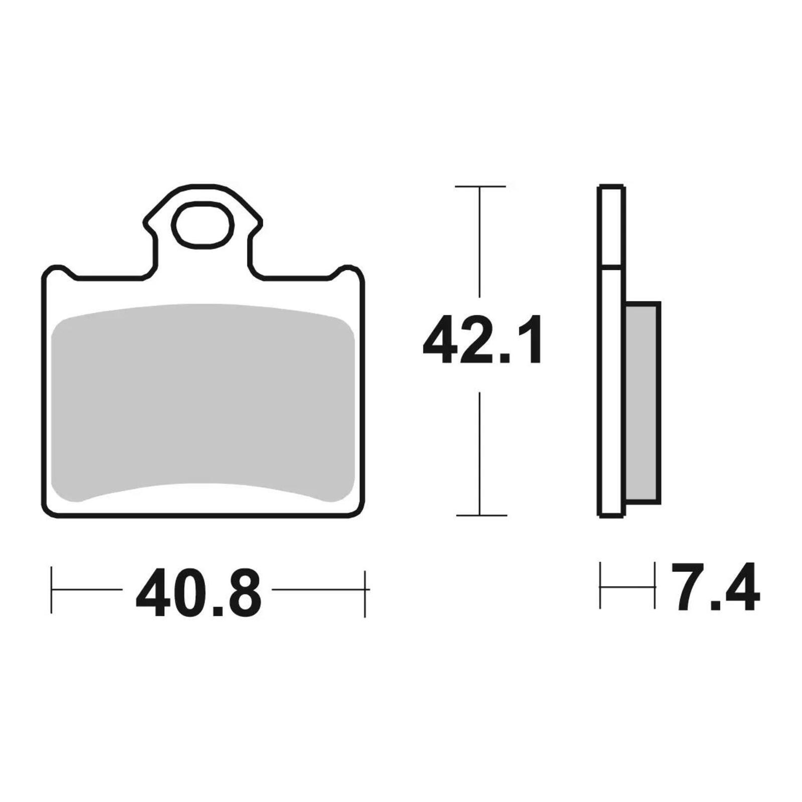 Brembo Upgrade Brake Pad Sinter Rear 07GR16SX