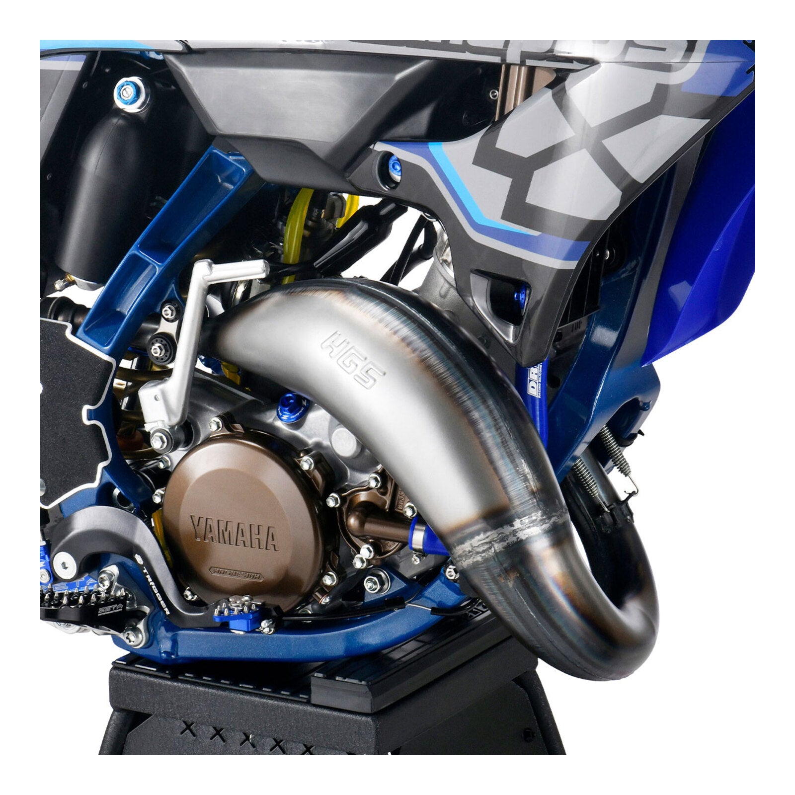 DRC Radiator Hose Kit- Yamaha YZ450F '23-, YZ450FX '24-, WR450F '24- - Blue