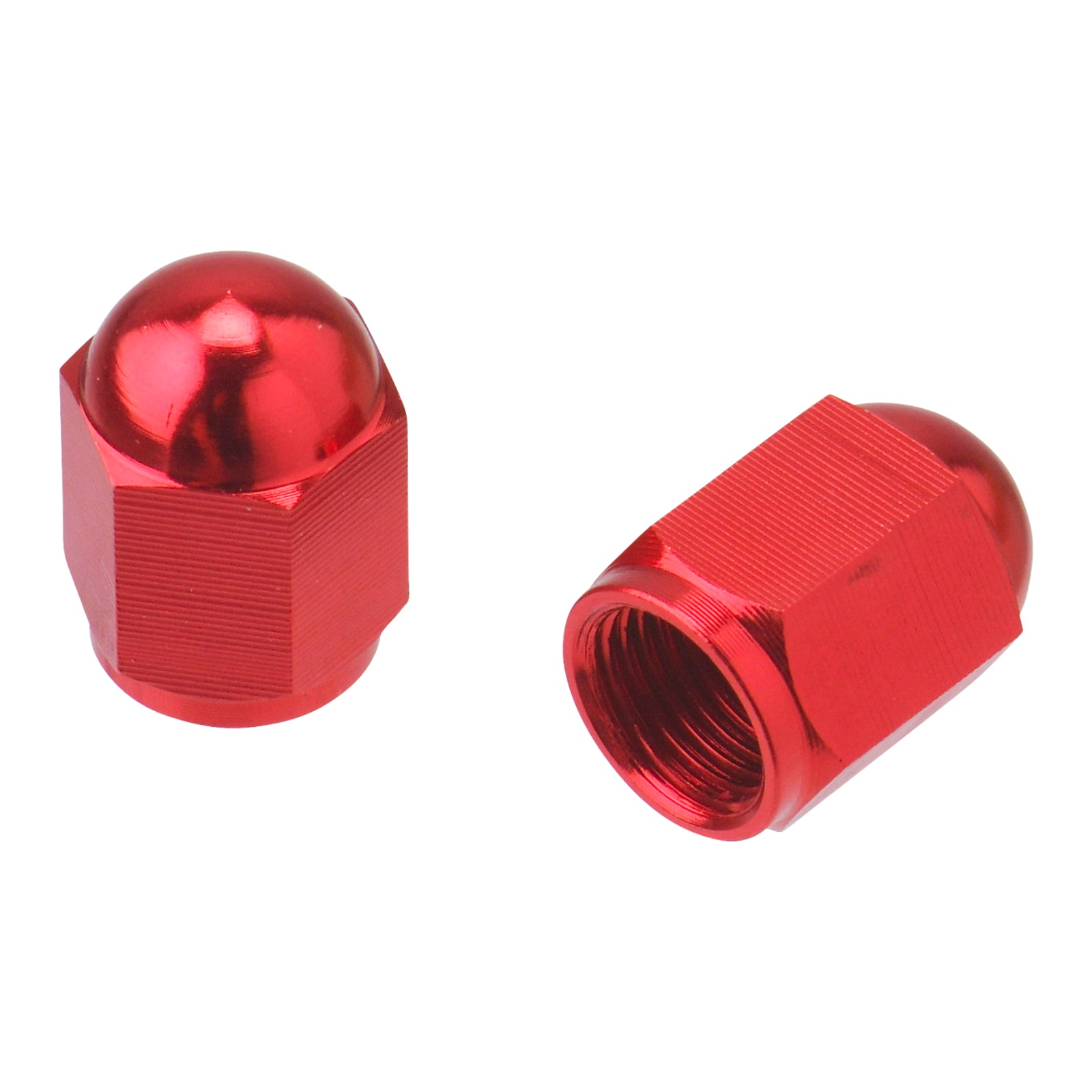 DRC Aluminium Valve Caps (2 Pack) - Red