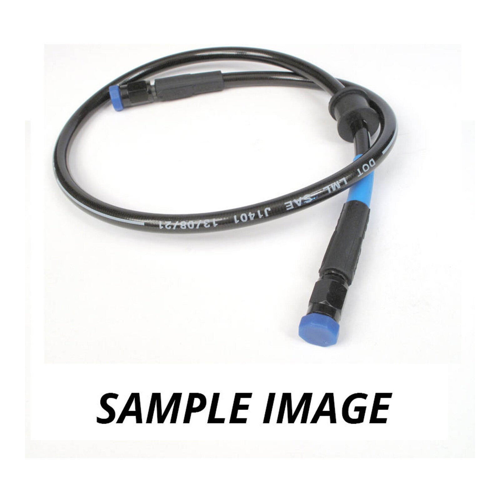 Whites Premade Brake Line - 750mm - (Dark Smoke)