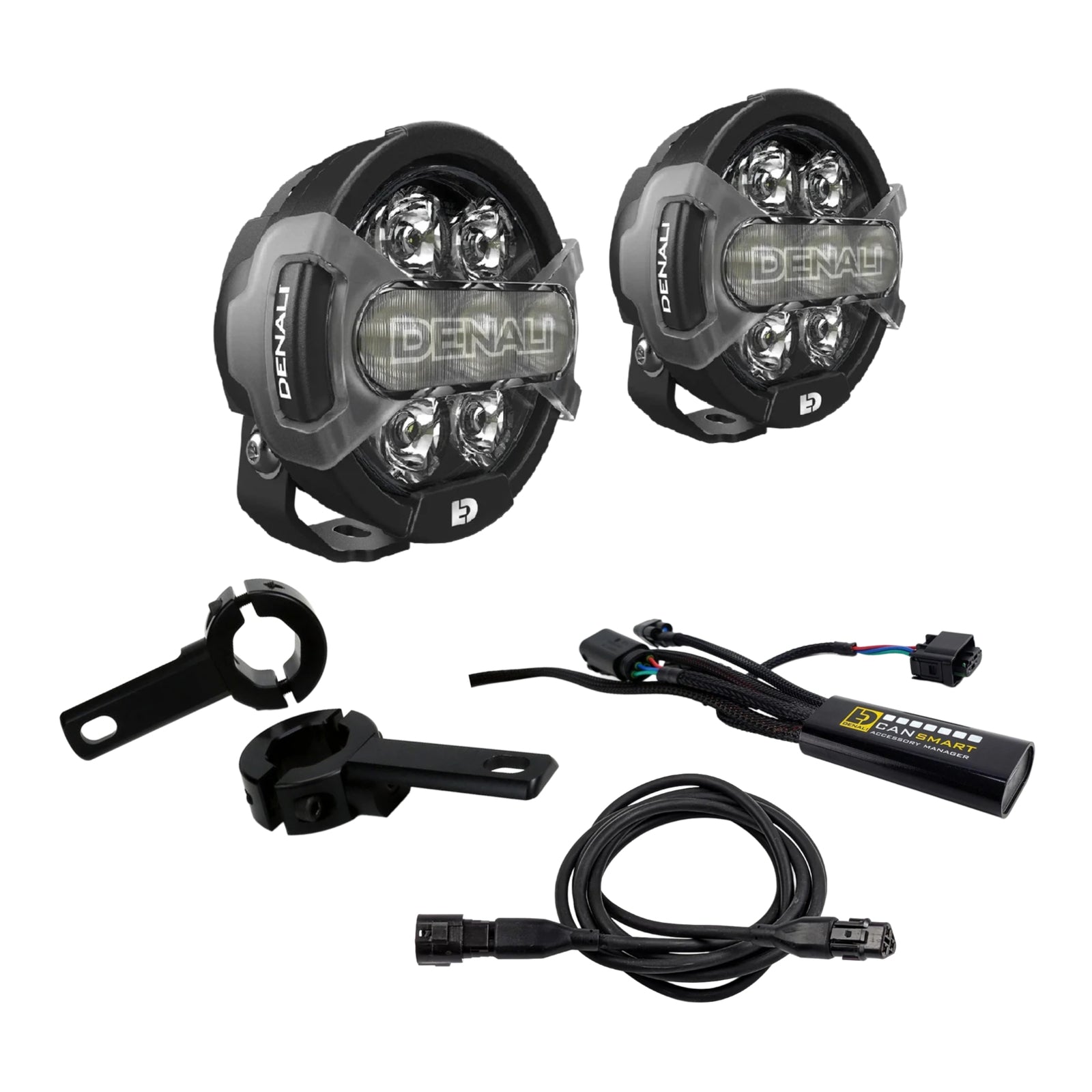 Denali D7 Pro Lighting Bundle with Crash Bar Mount - Honda Africa Twin