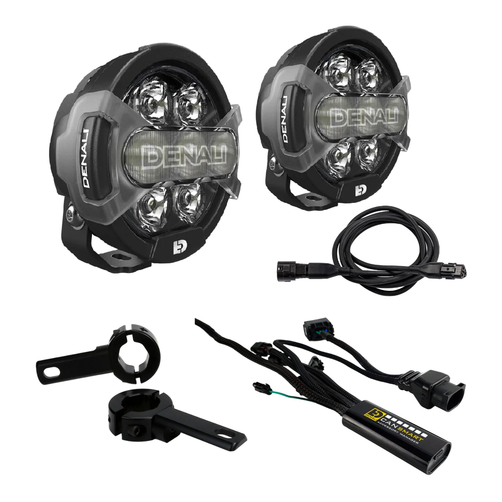 Denali D7 Pro Lighting Bundle with Mounts - BMW R1200 GS / GSA / RT / RS