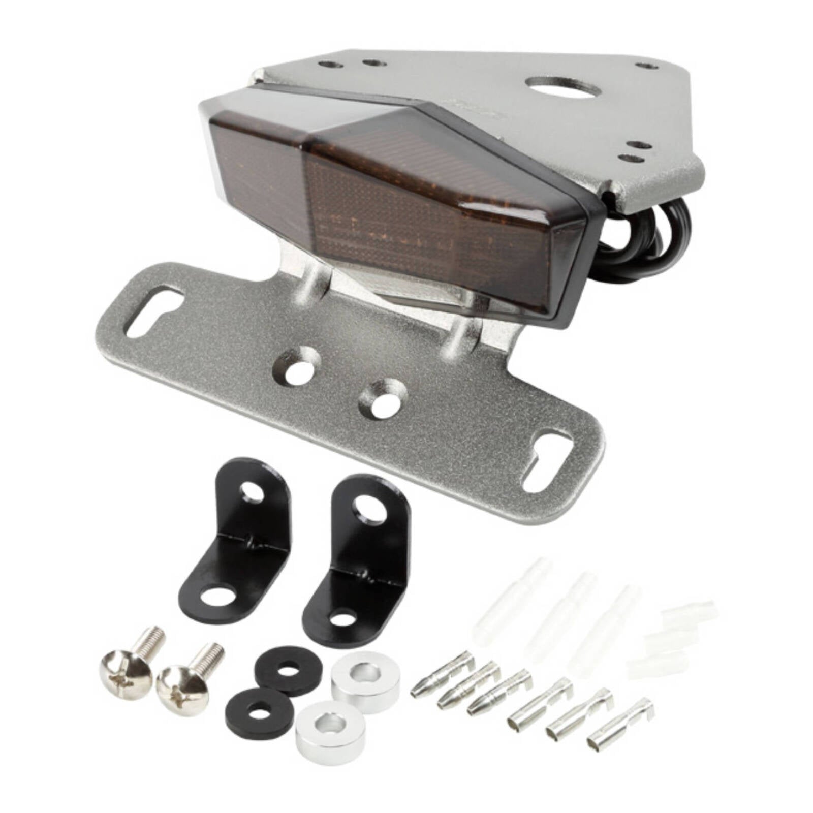 DRC Edge Aluminium Tail Light Holder Kit - Smoke Lens - Suzuki DR-Z400S / DR-Z40