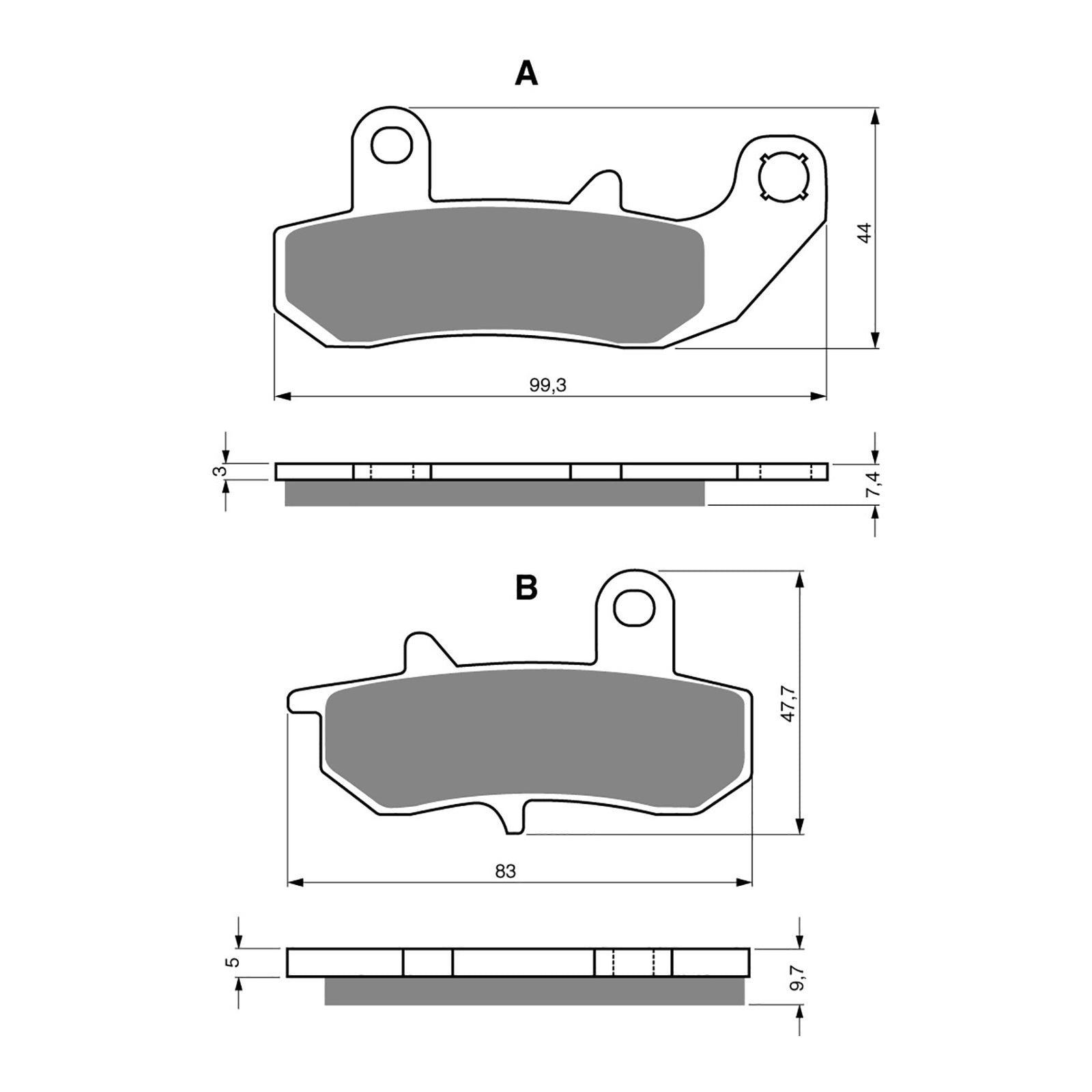 GOLDfren Brake Pads GF065 - K5