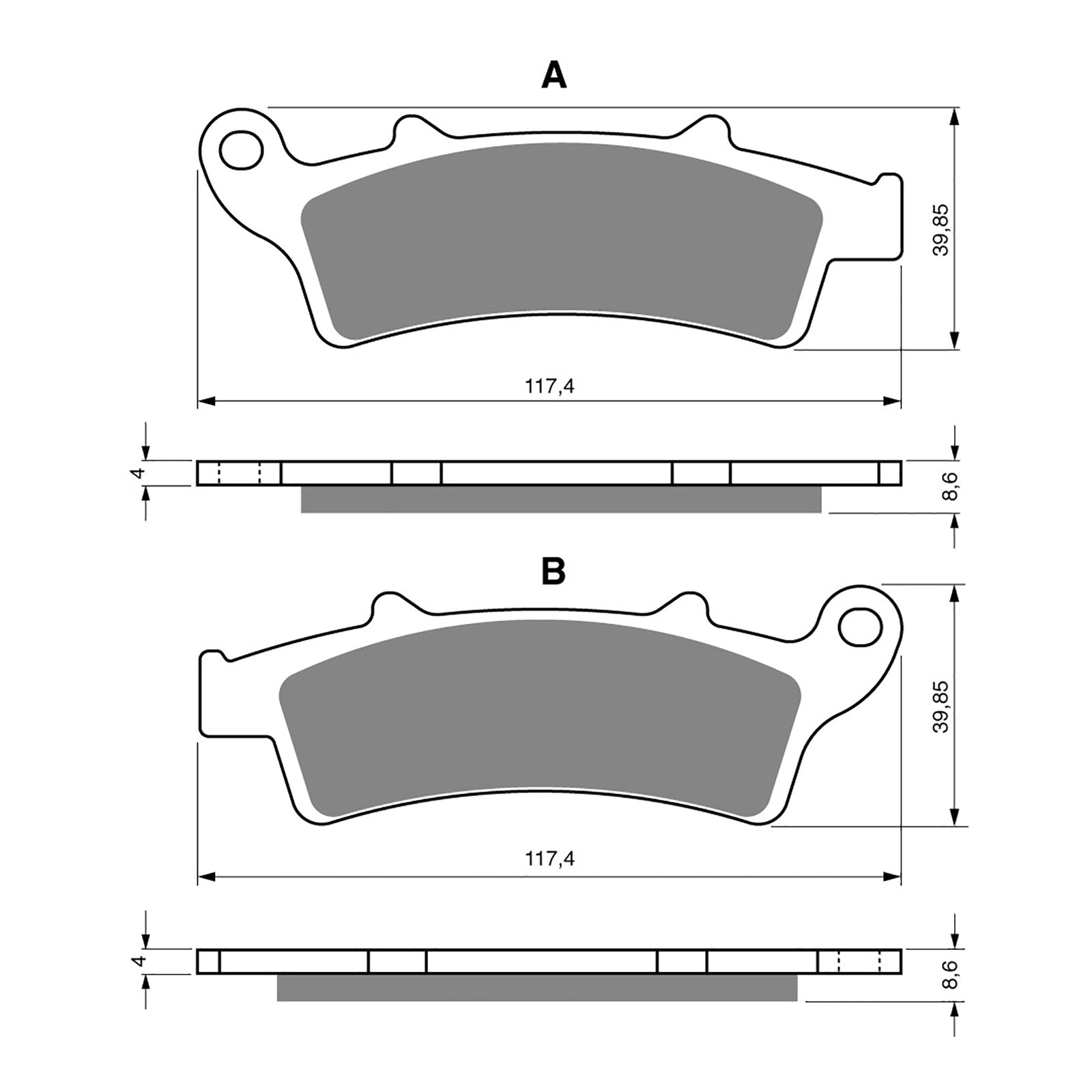 GOLDfren Brake Pads GF193 - S3