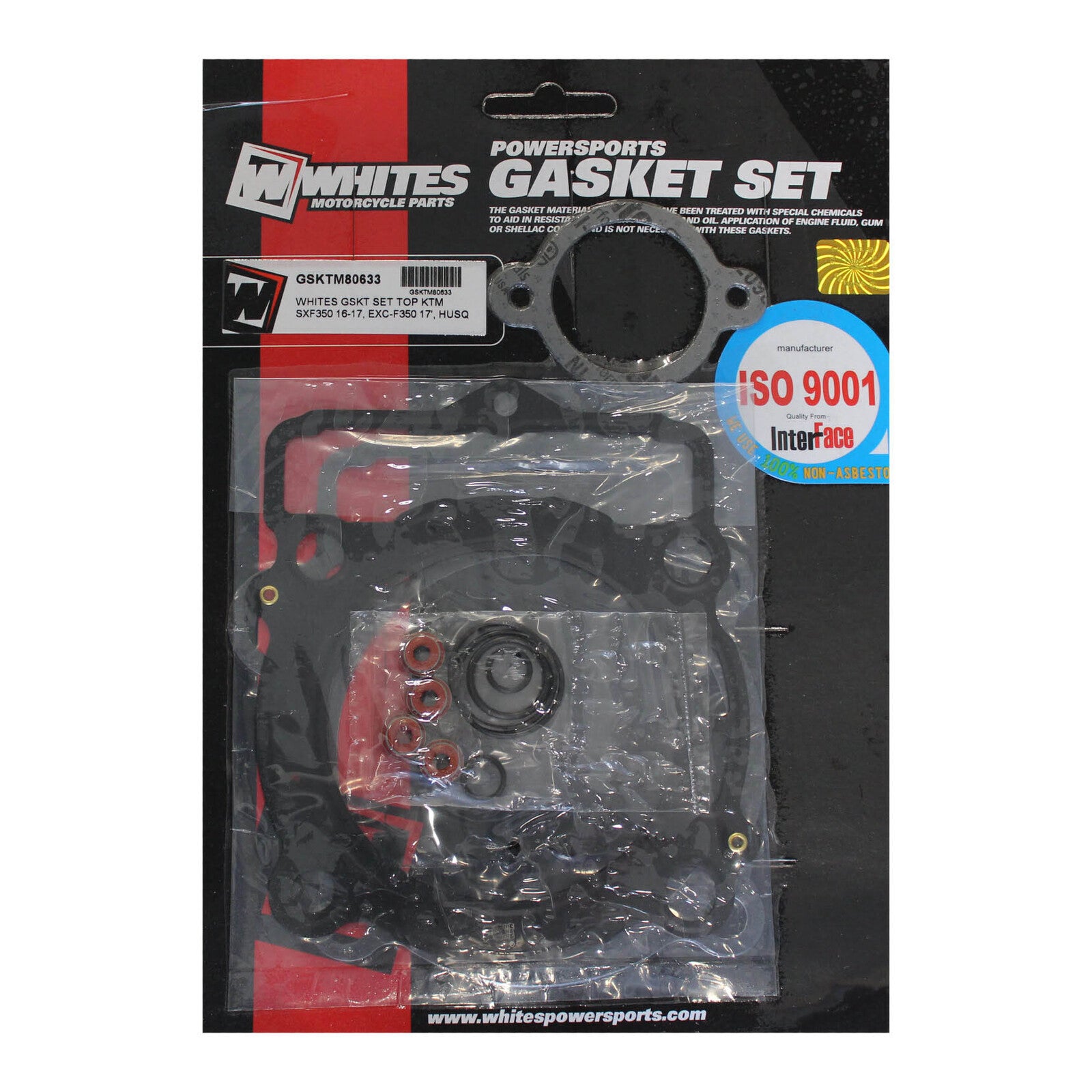 Whites Gasket Set Top KTM SX-F 350 '16-'17, EXC-F 350 '17, Husqvarna