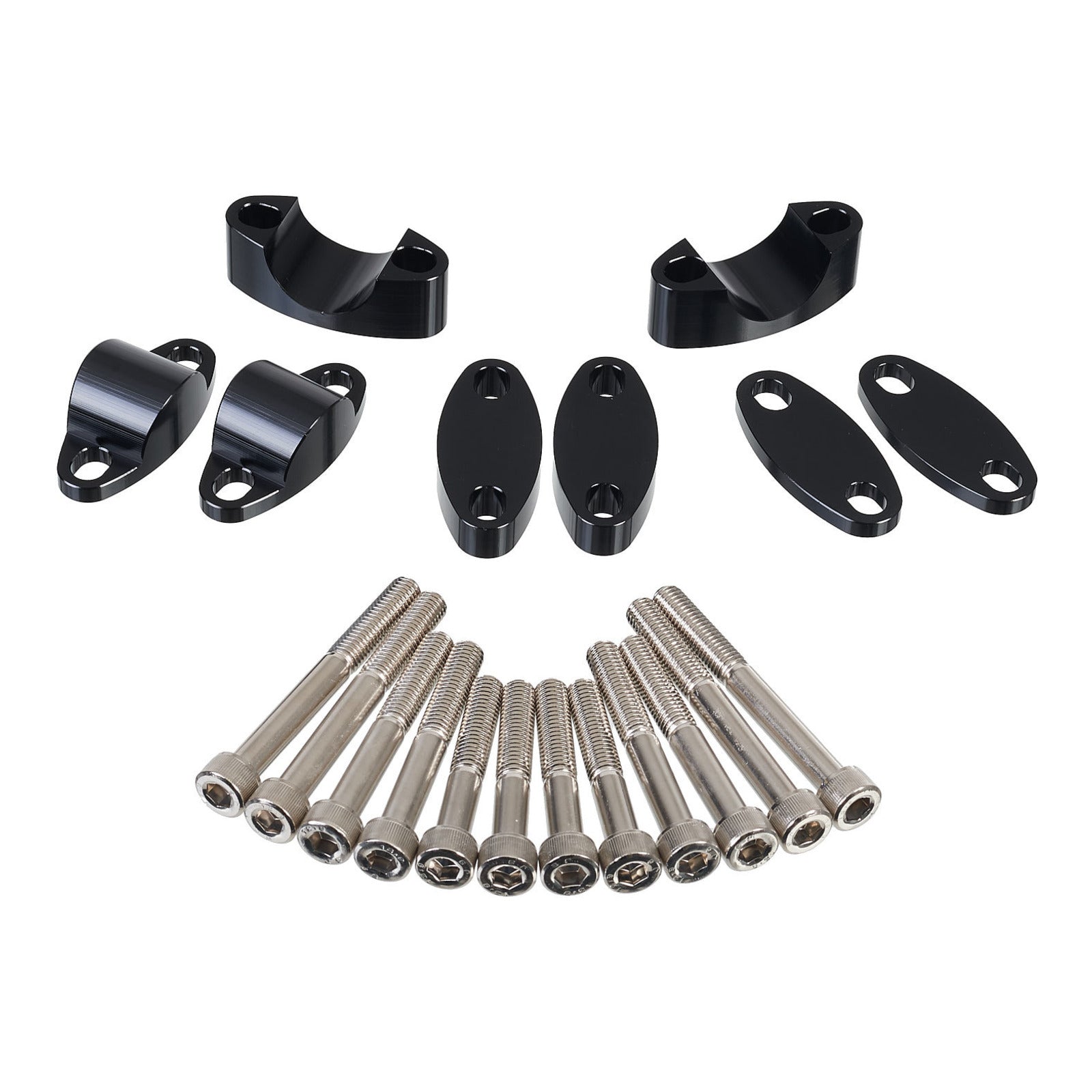 Whites Handlebar Mount 1 & 1/8 Inch Riser Adaptor Black