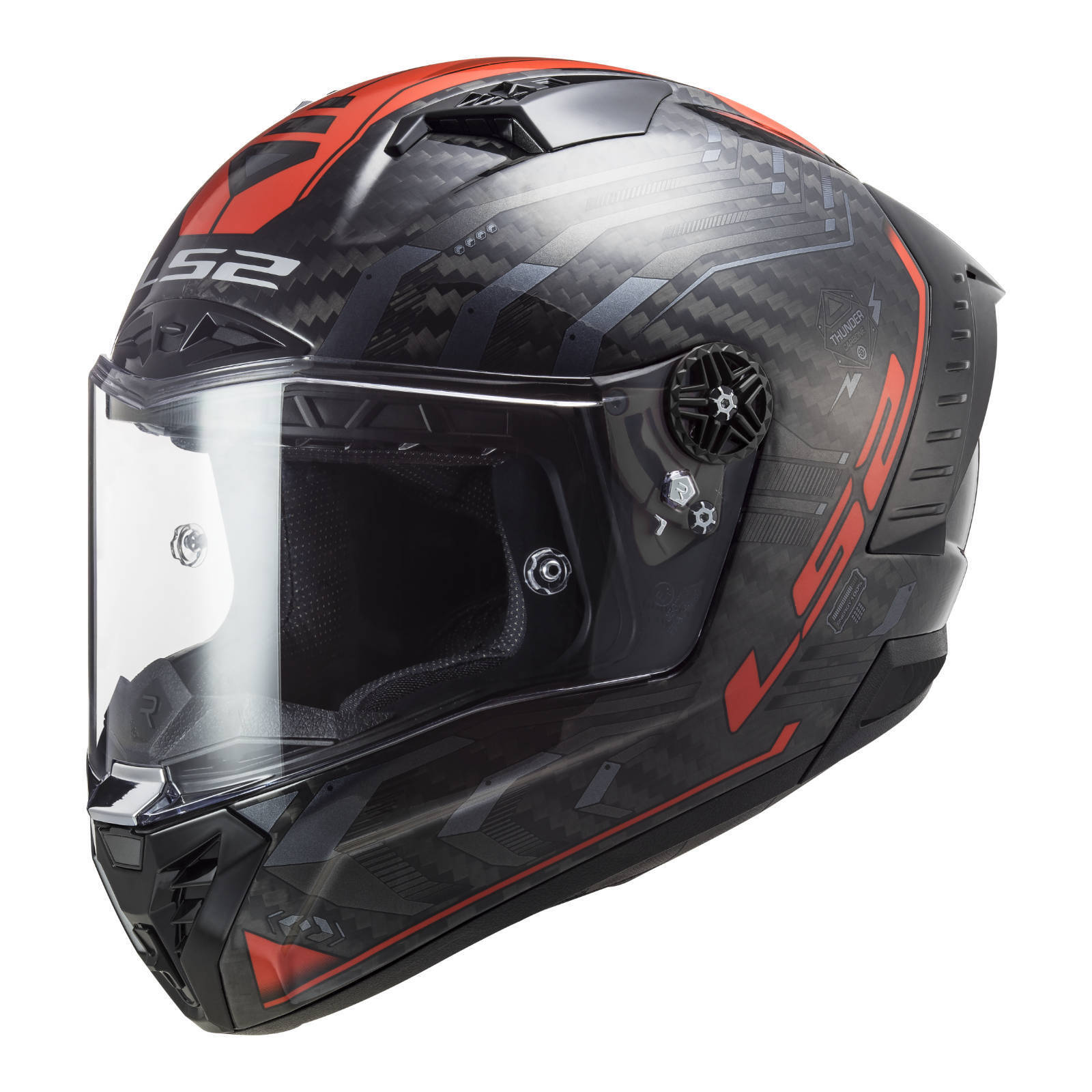 LS2 FF805 Thunder Carbon Sputnik - Metal Red 06
