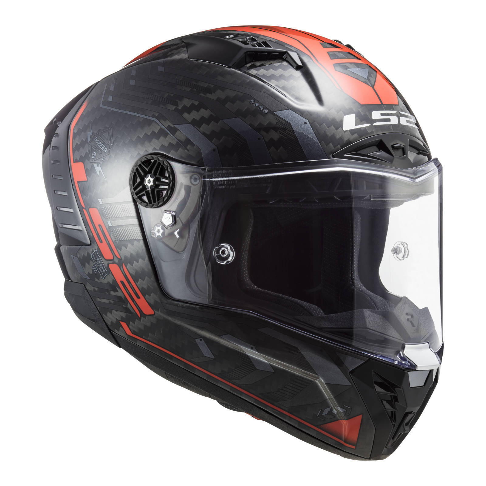LS2 FF805 Thunder Carbon Sputnik - Metal Red 06