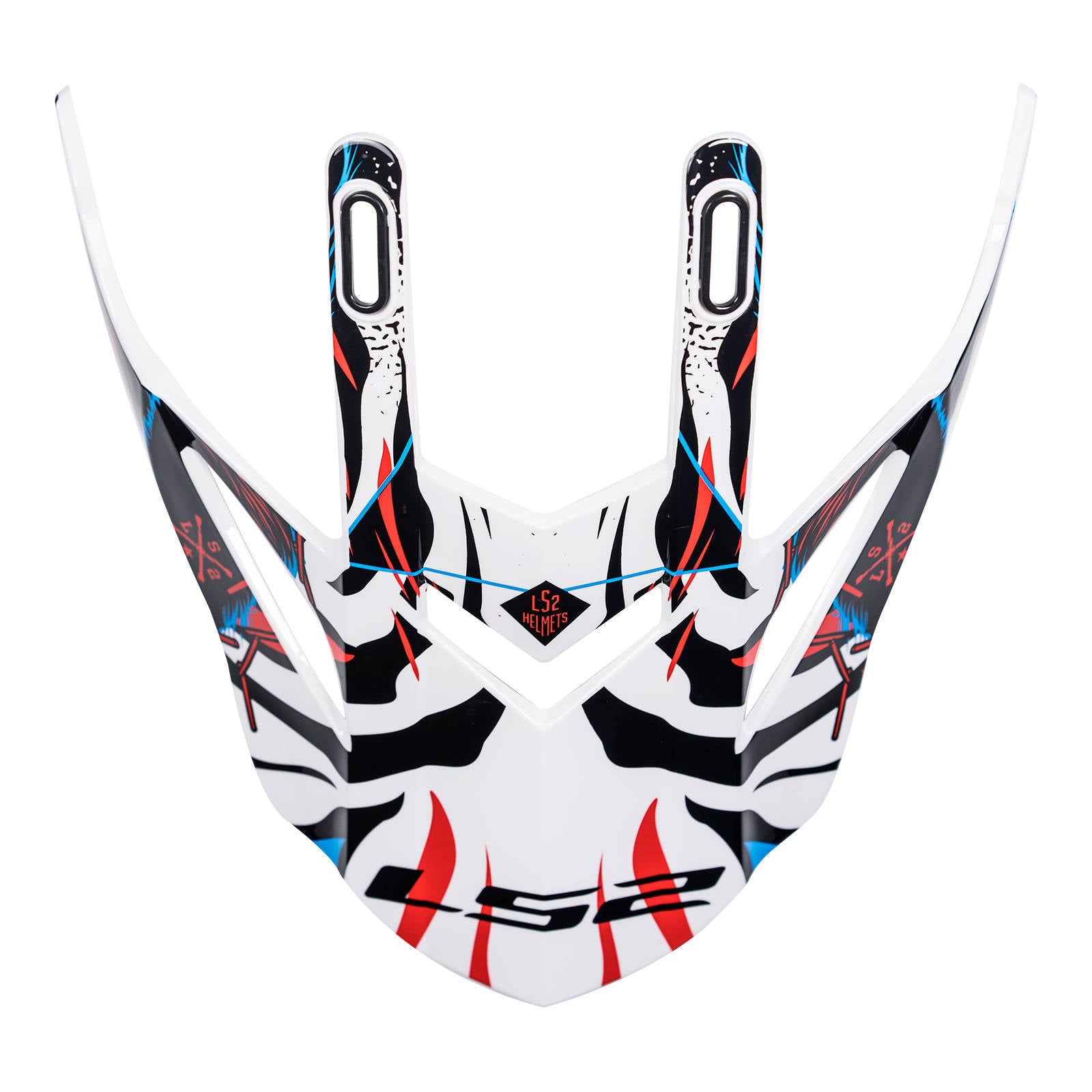 LS2 MX437 Peak - Beast Black/White