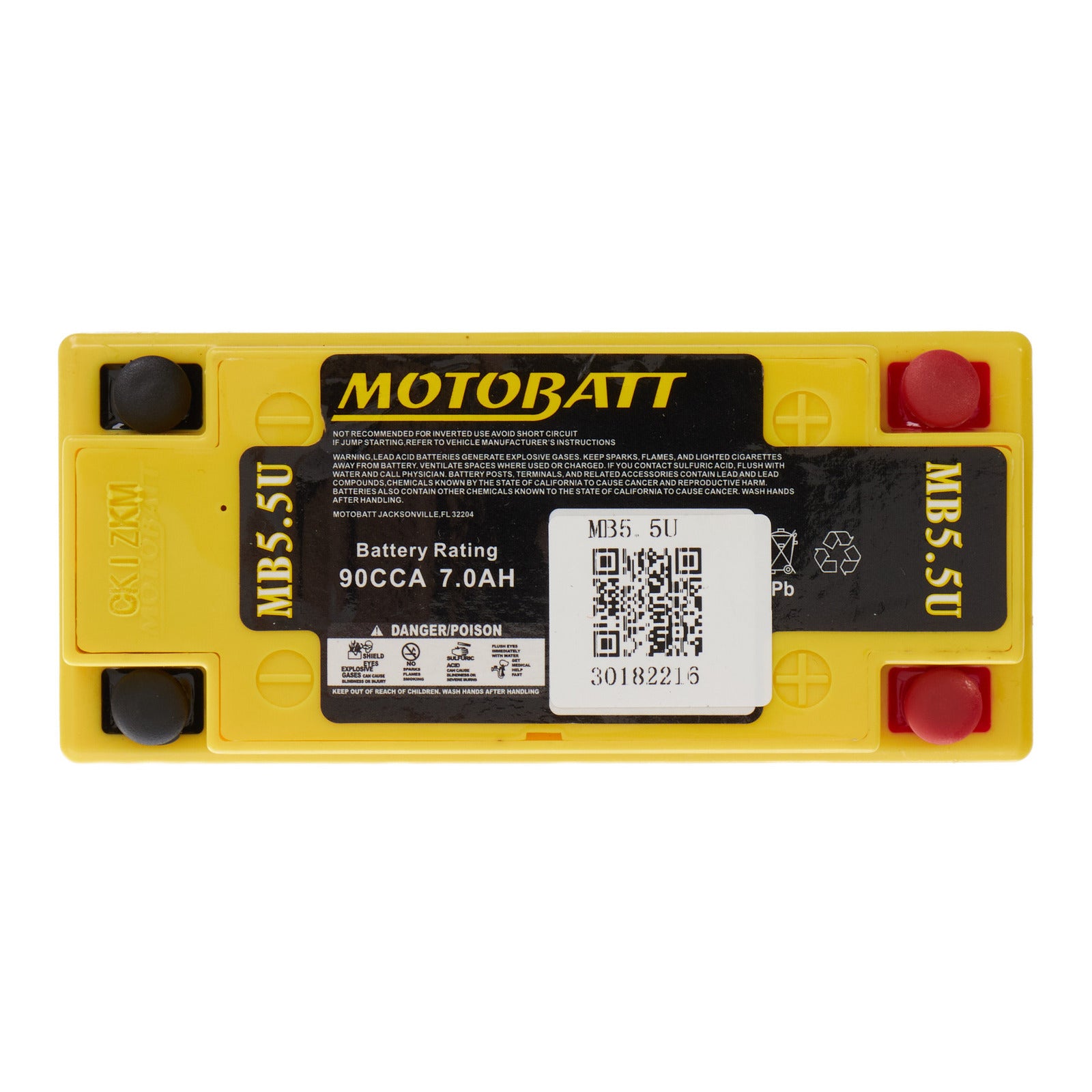 Motobatt Battery Quadflex 12V AGM - MB5.5U *10