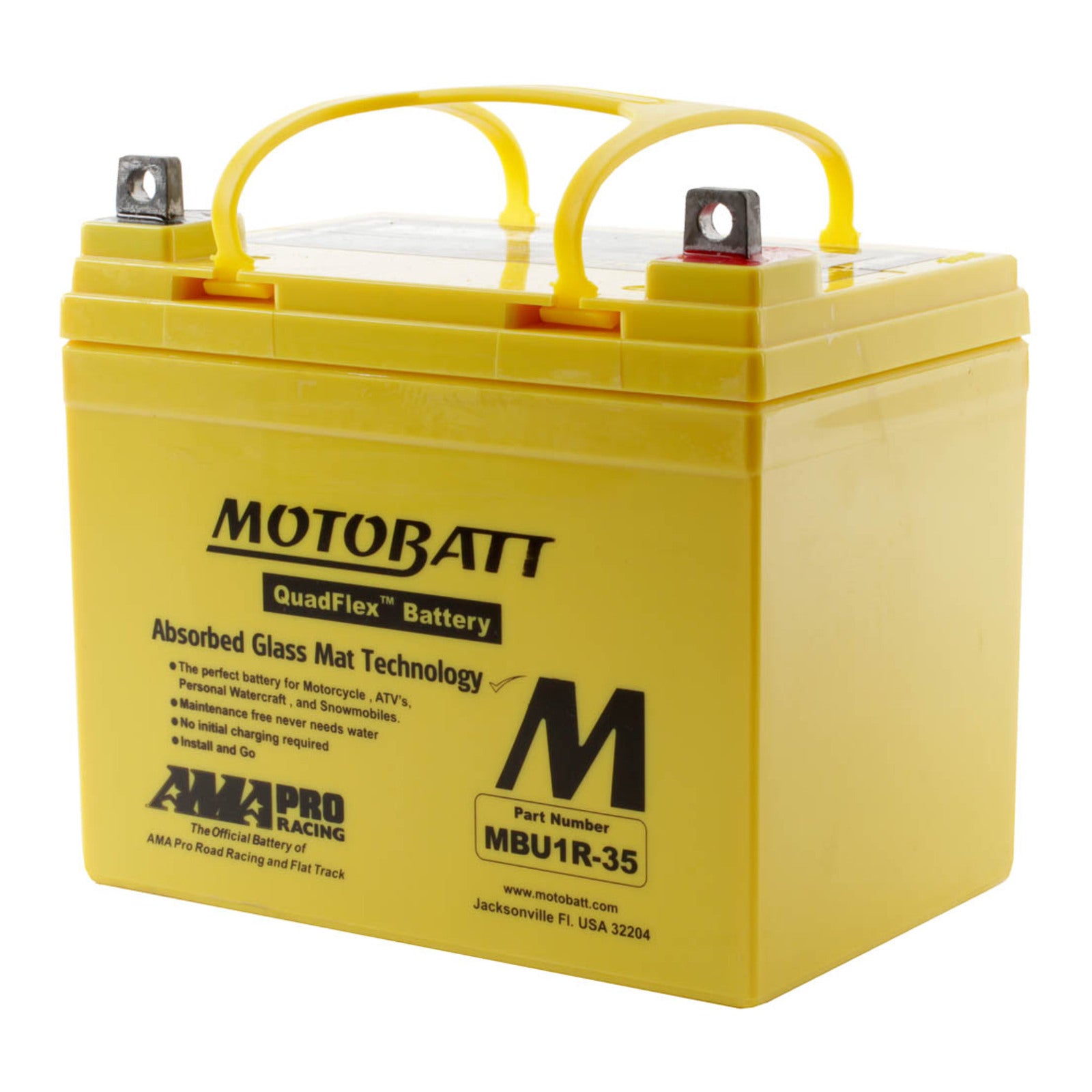 Motobatt Lug Type Terminal, Positive R/H MBU1R-35