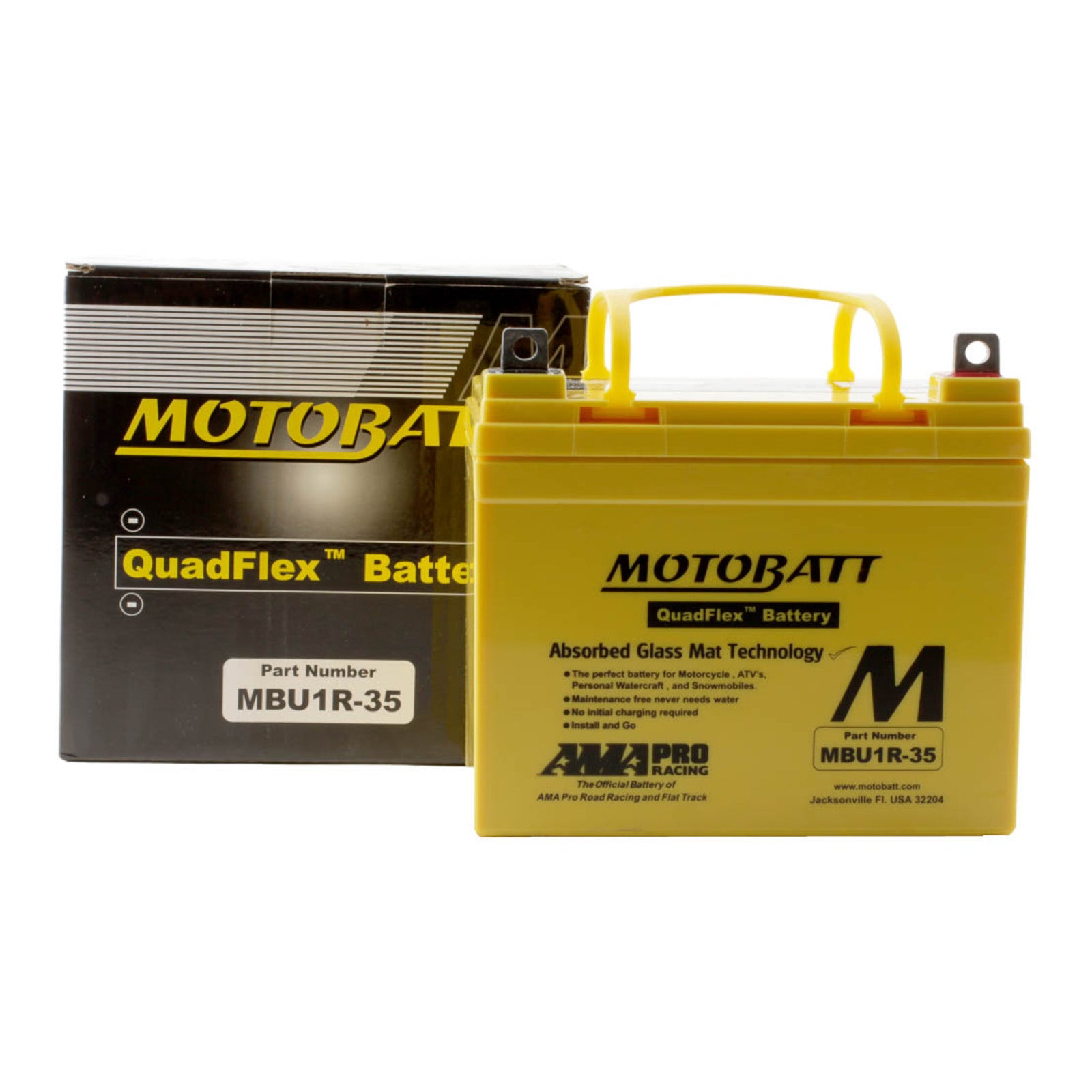 Motobatt Lug Type Terminal, Positive R/H MBU1R-35