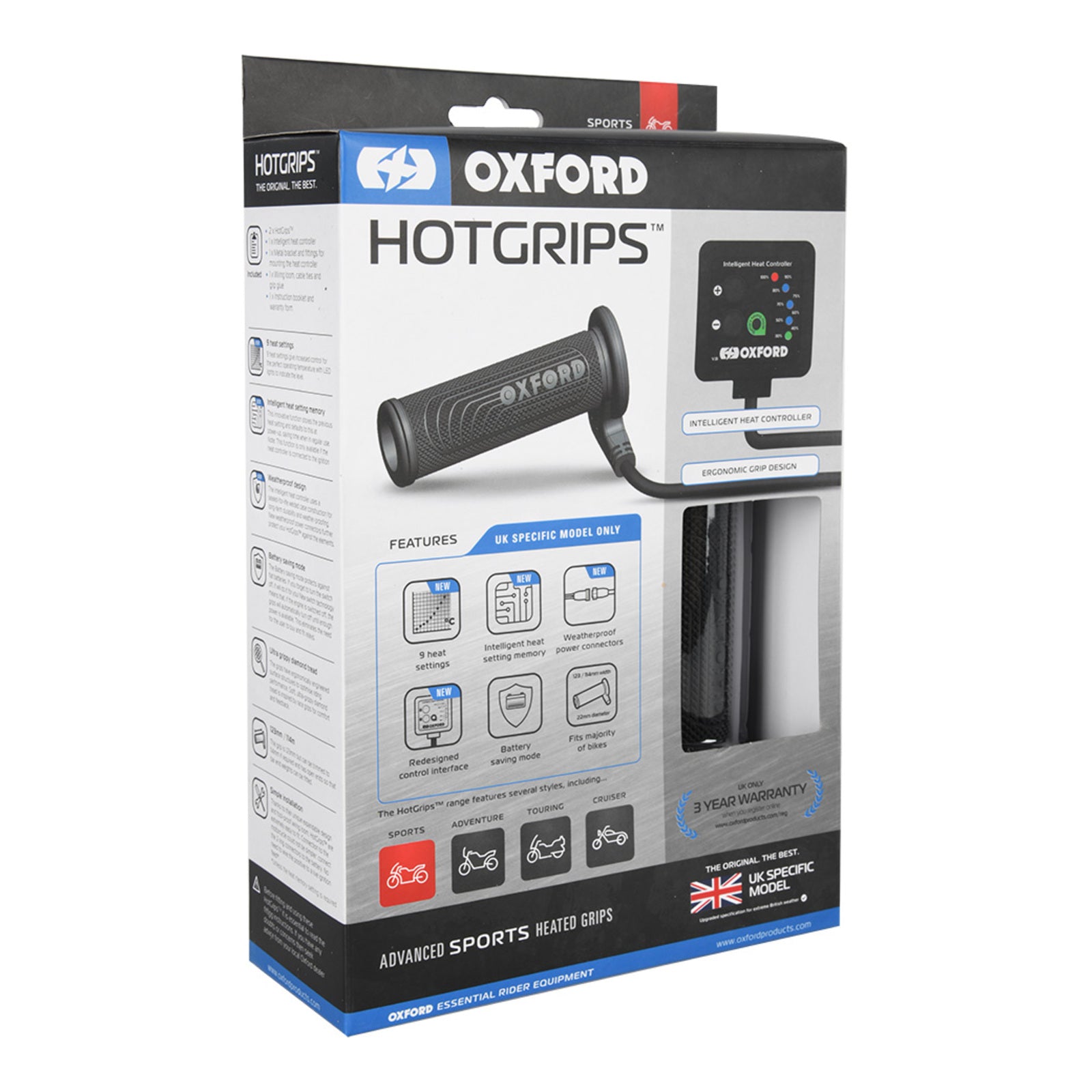 Oxford Hotgrips Advanced Sports 9-Stage