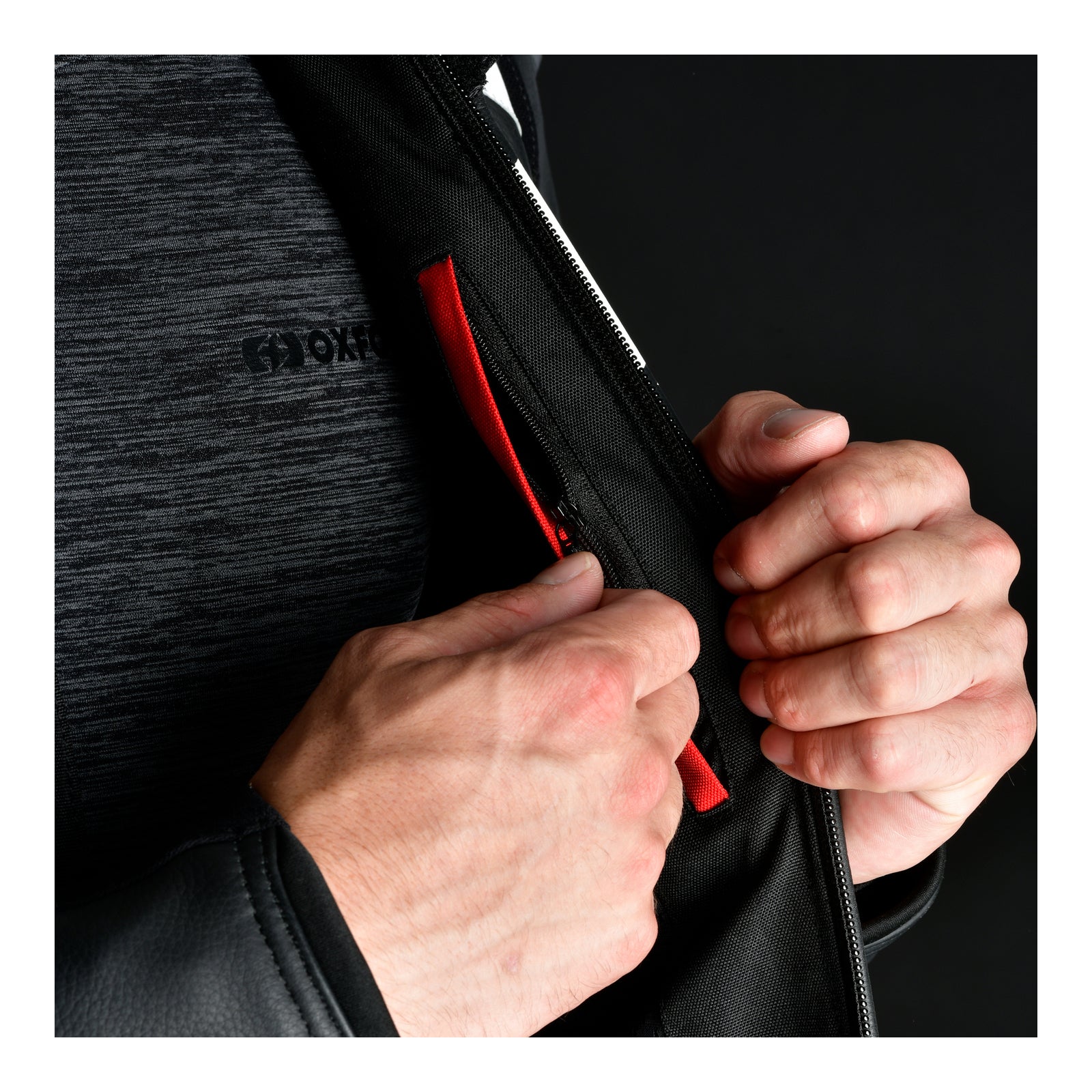 Oxford Nexus 1.0 Leather MS Jacket - Stealth Black