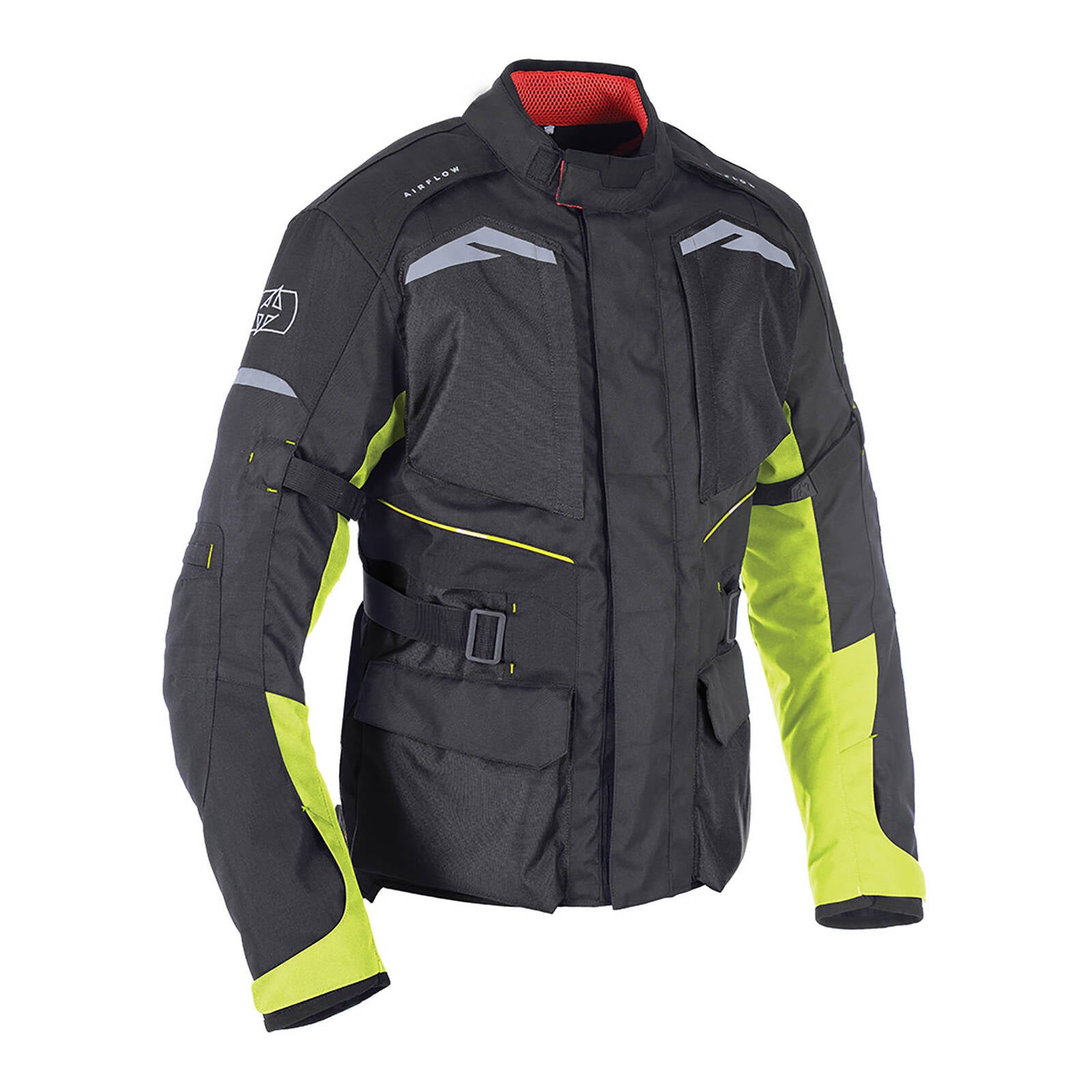 Oxford Quebec 1.0 Waterproof Jacket - Tech Black / Fluro