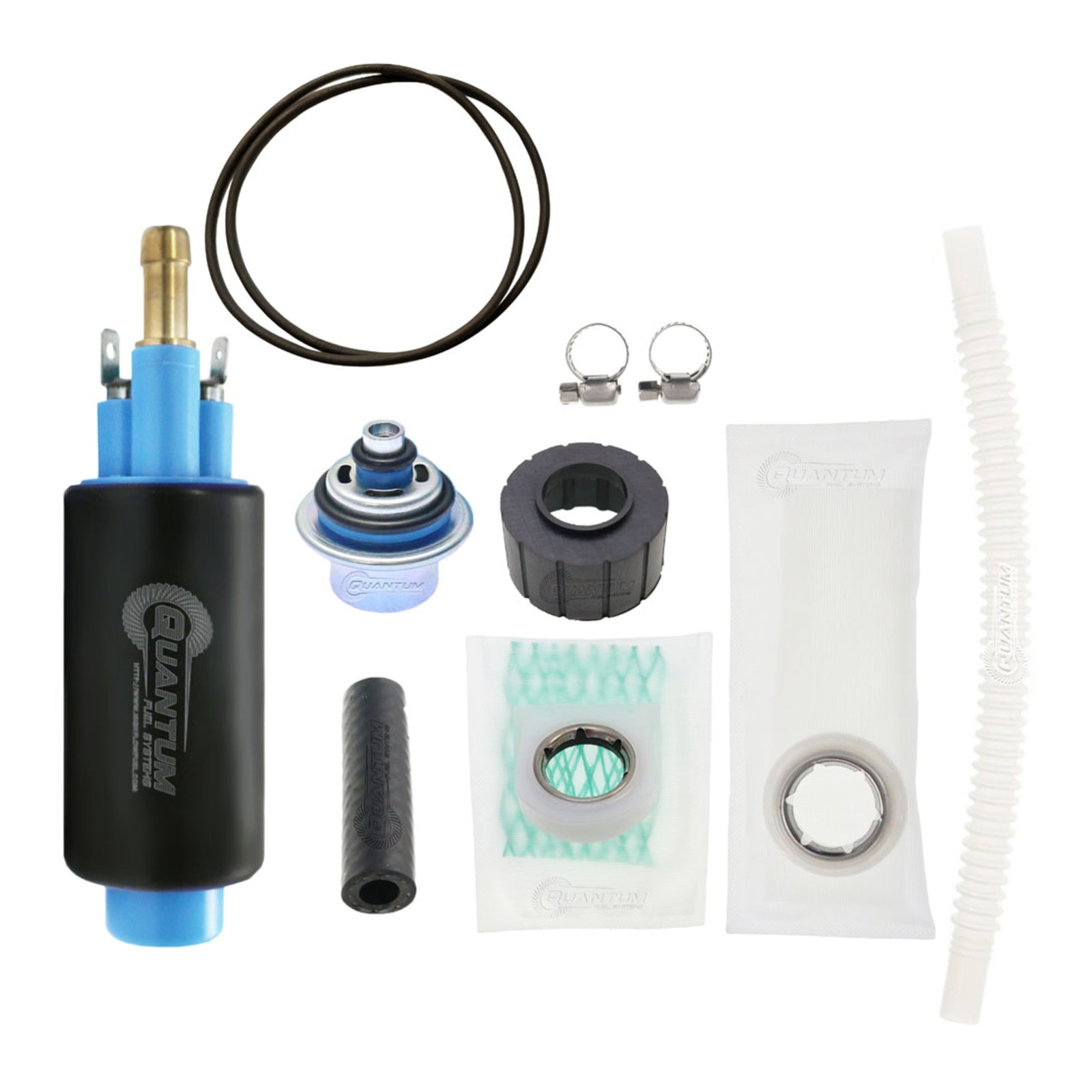 Quantum In-Tank EFI Fuel Pump with Regulator, Tank Seal, Strainer