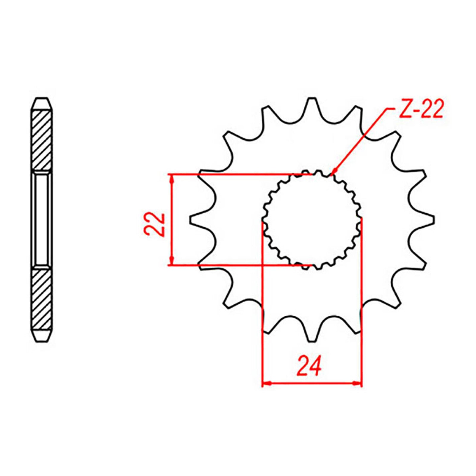 MTX 394 Steel Front Sprocket #520 (10-394)