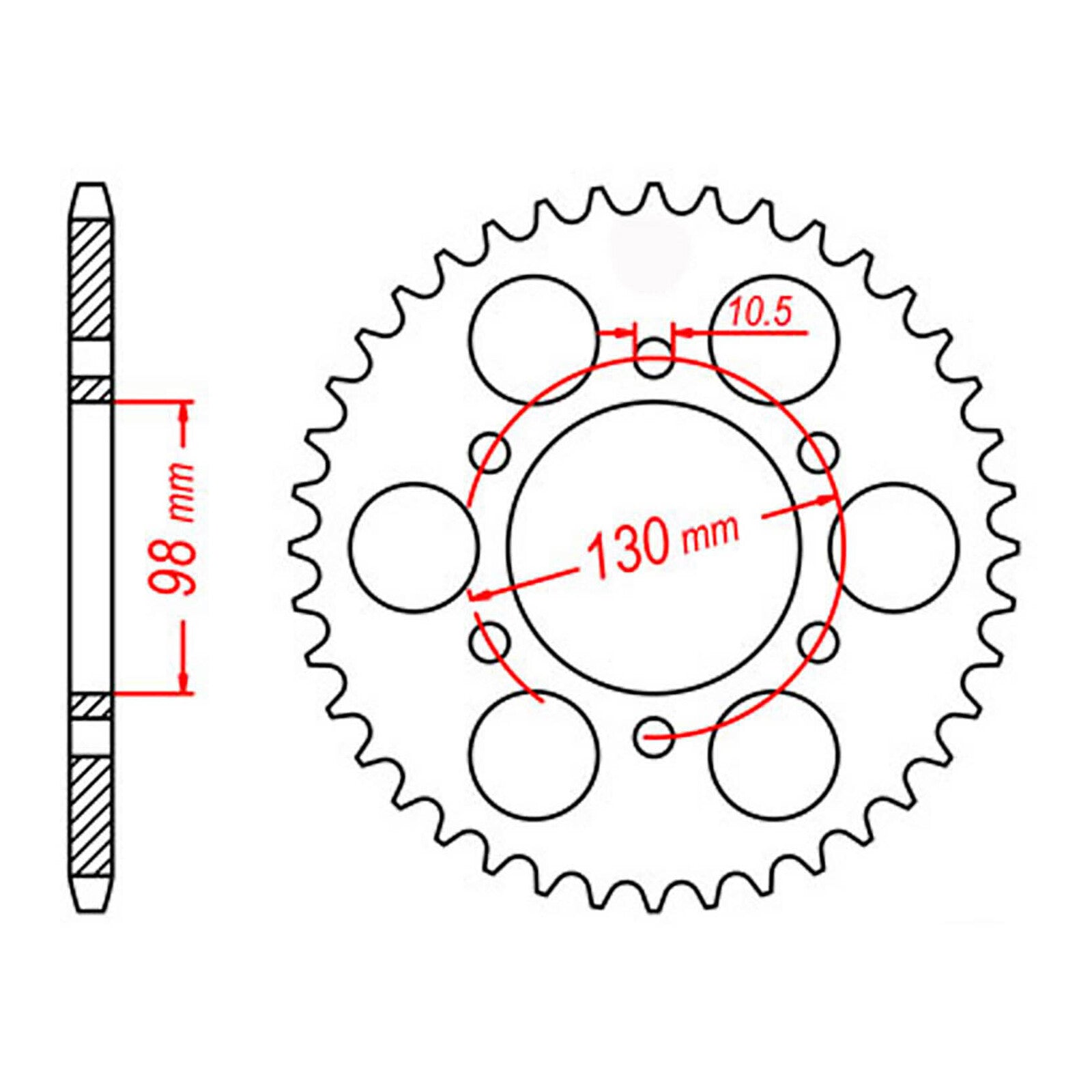 MTX 483 Steel Rear Sprocket #630 (11-118)