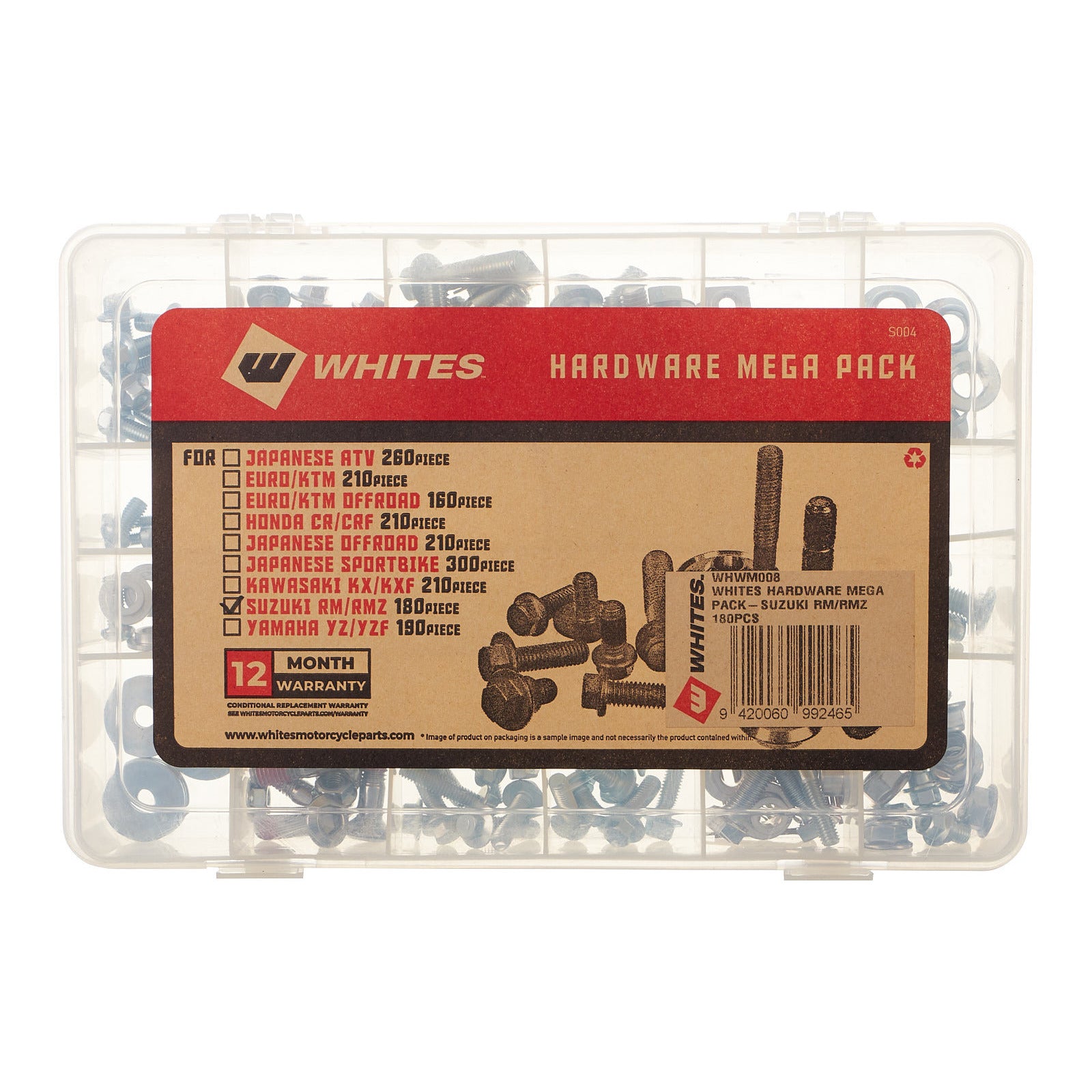 Whites Hardware Mega Pack - Suzuki RM/RMZ 180PCS
