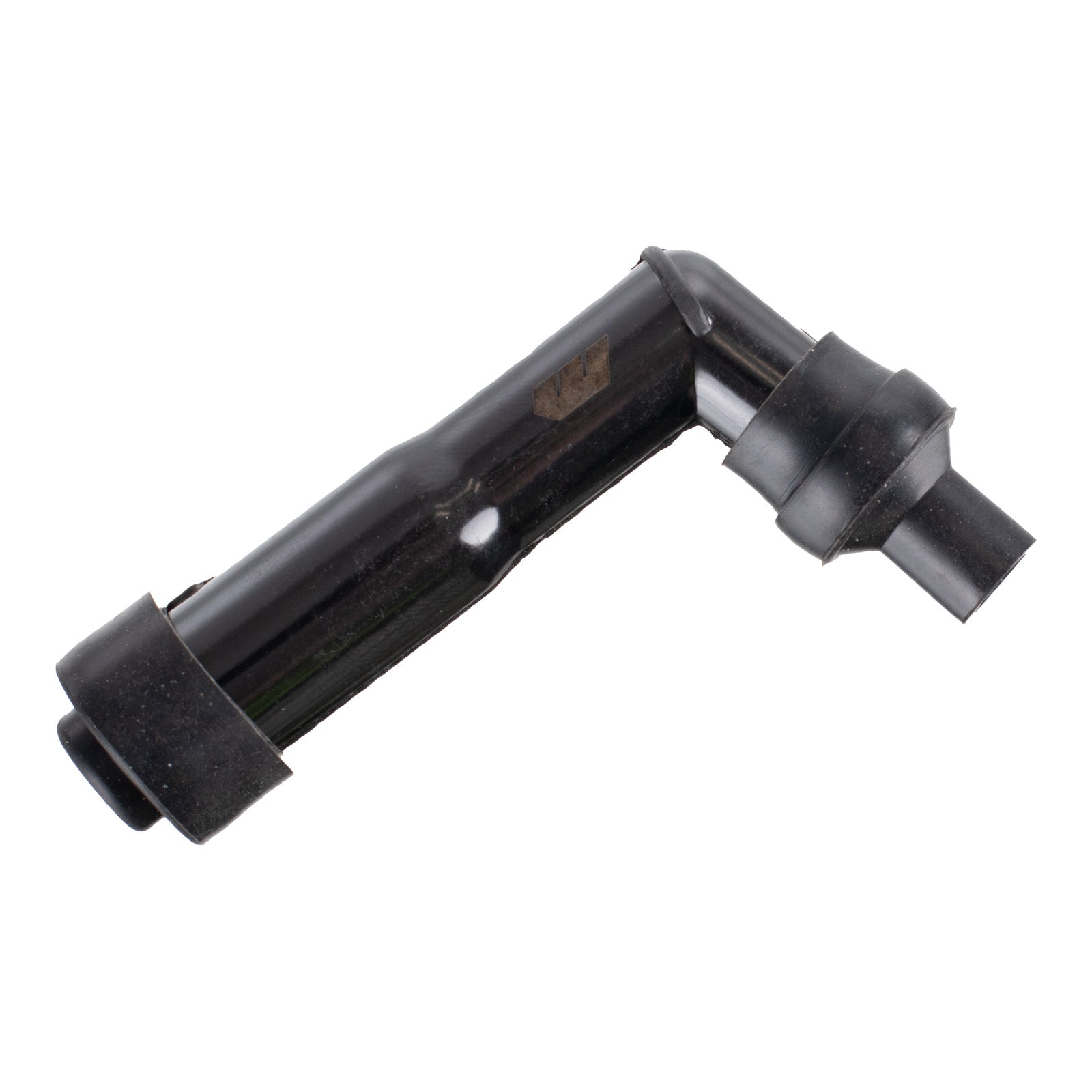 Whites Spark Plug Cap (Replaces XZ05F) Long Right Angle - Black