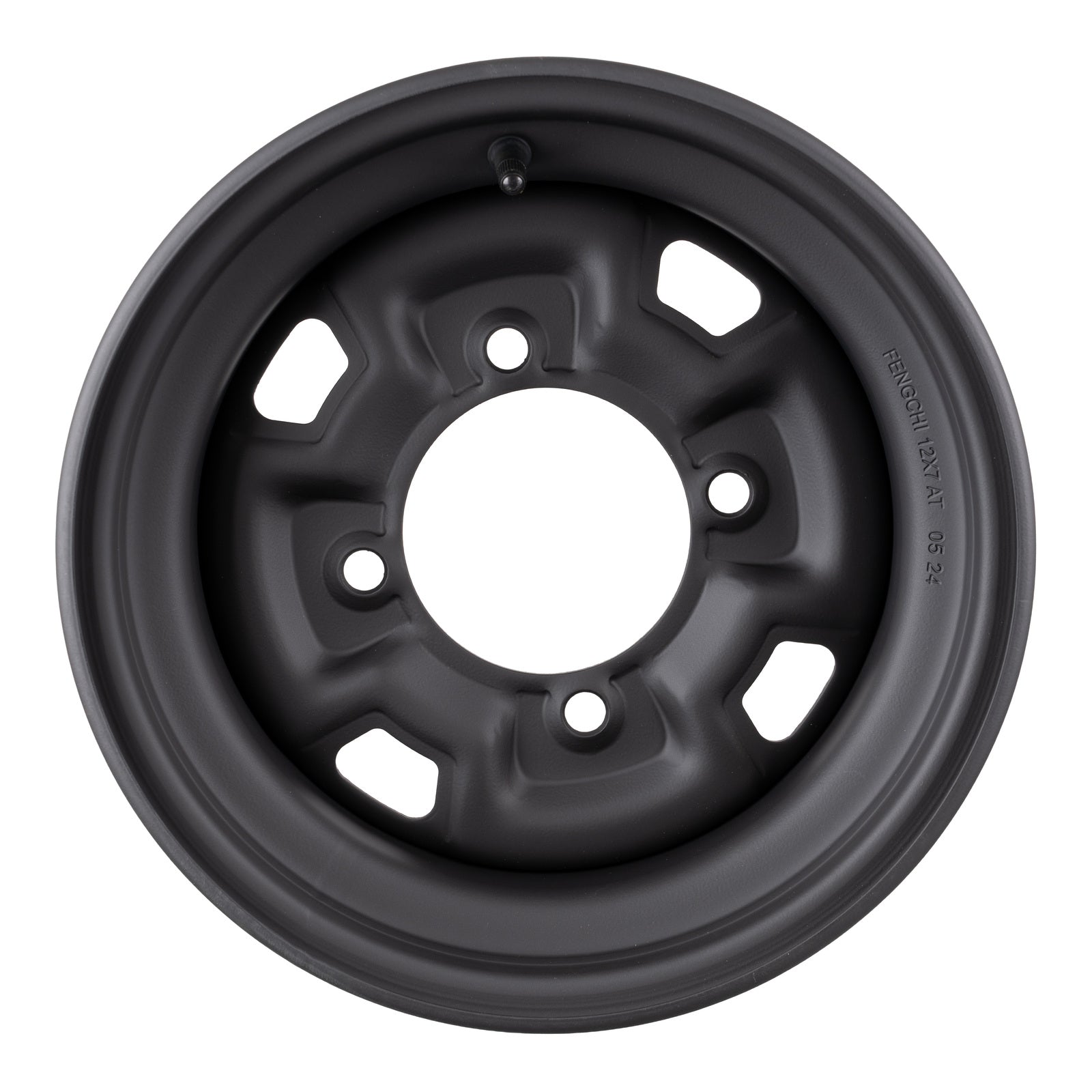 Whites ATV/UTV Steel Rim 12x7 Can-Am Front & Rear 4/137 +12.7 - Black