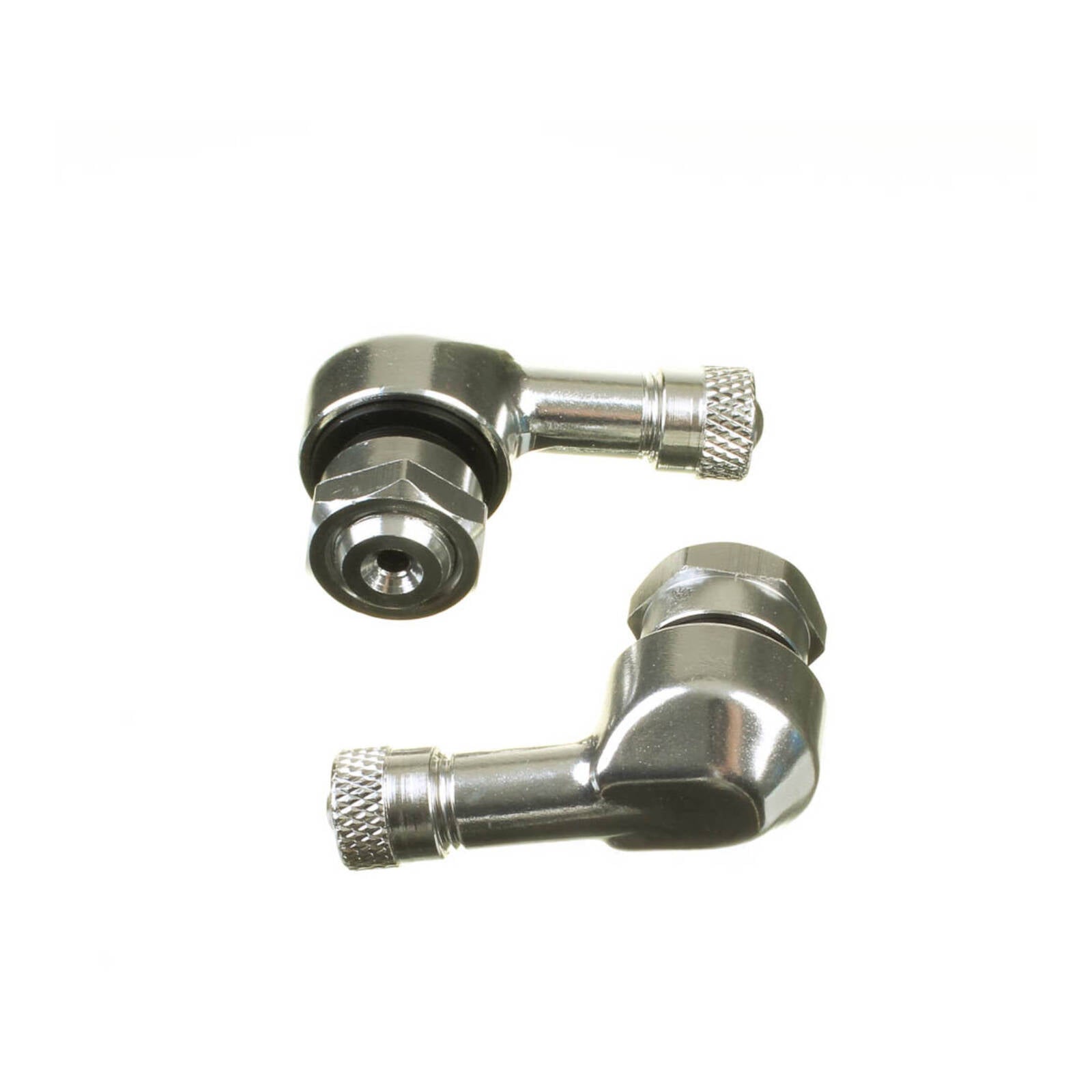 WHITES 90 DEGREE ALLOY VALVE 11.3MM - SIL (PAIR)