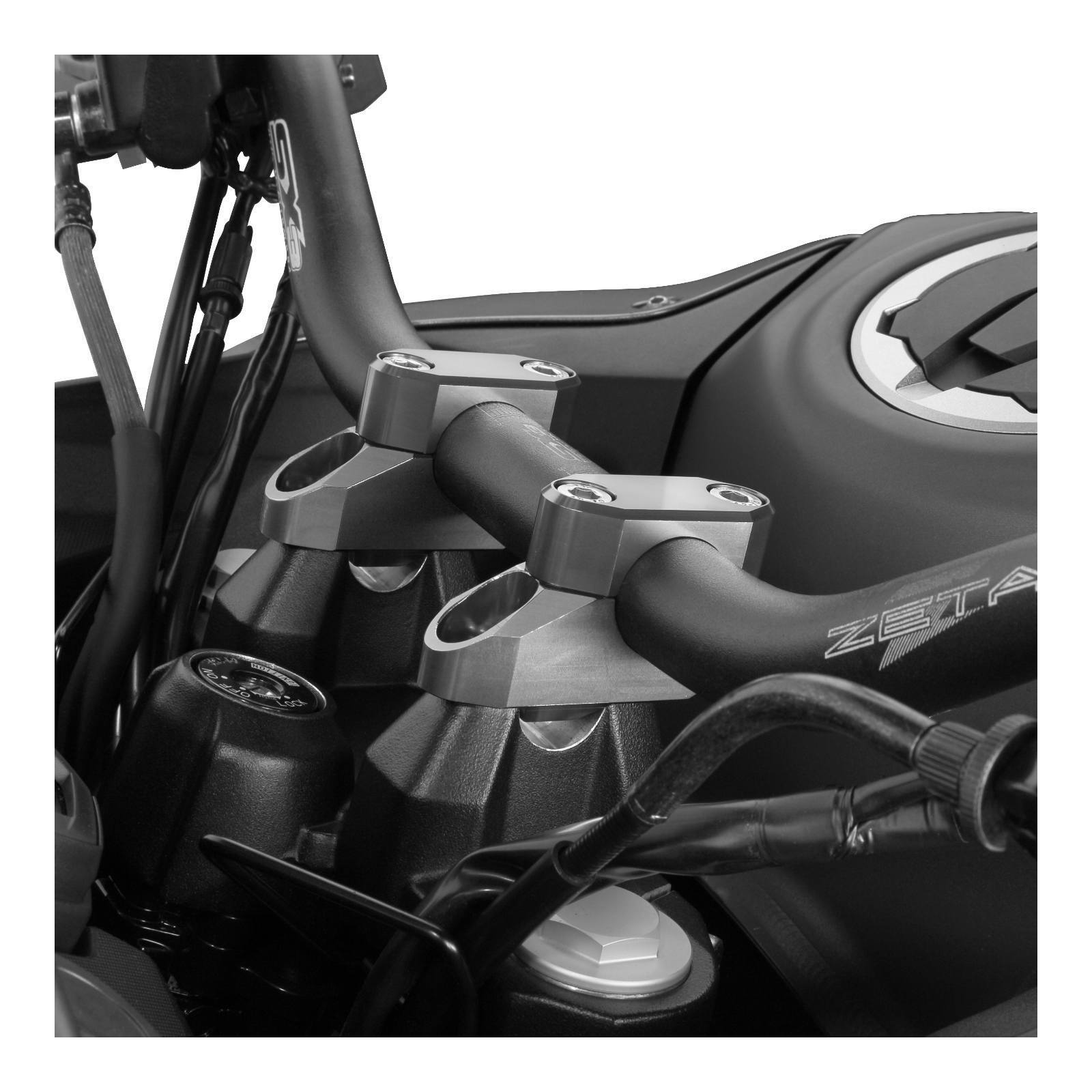 Zeta Handlebar Rise Kit 20mm Offset / 26mm Height - 22.2mm / 28.6mm Bar - Titani