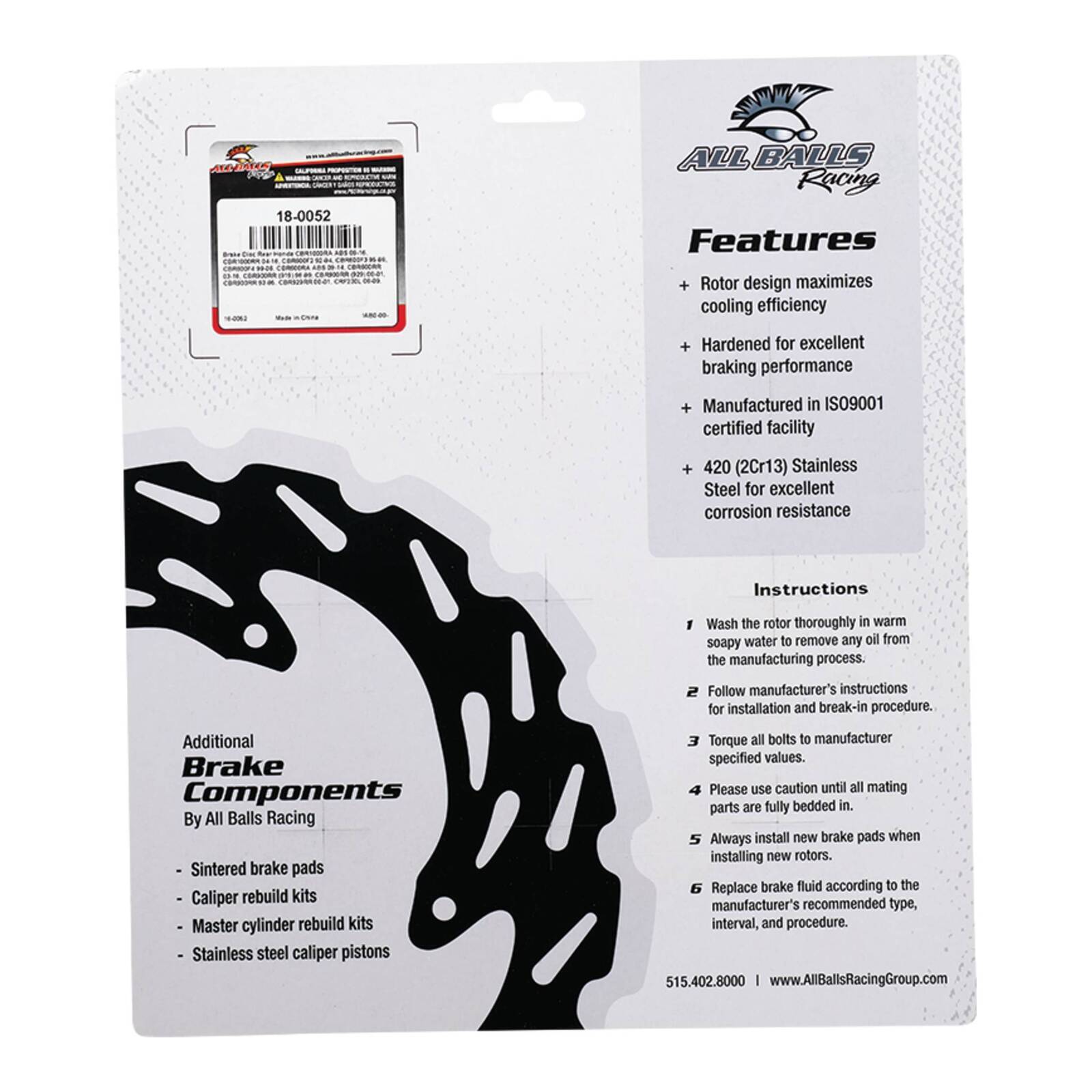 Brake Disc 18-0052
