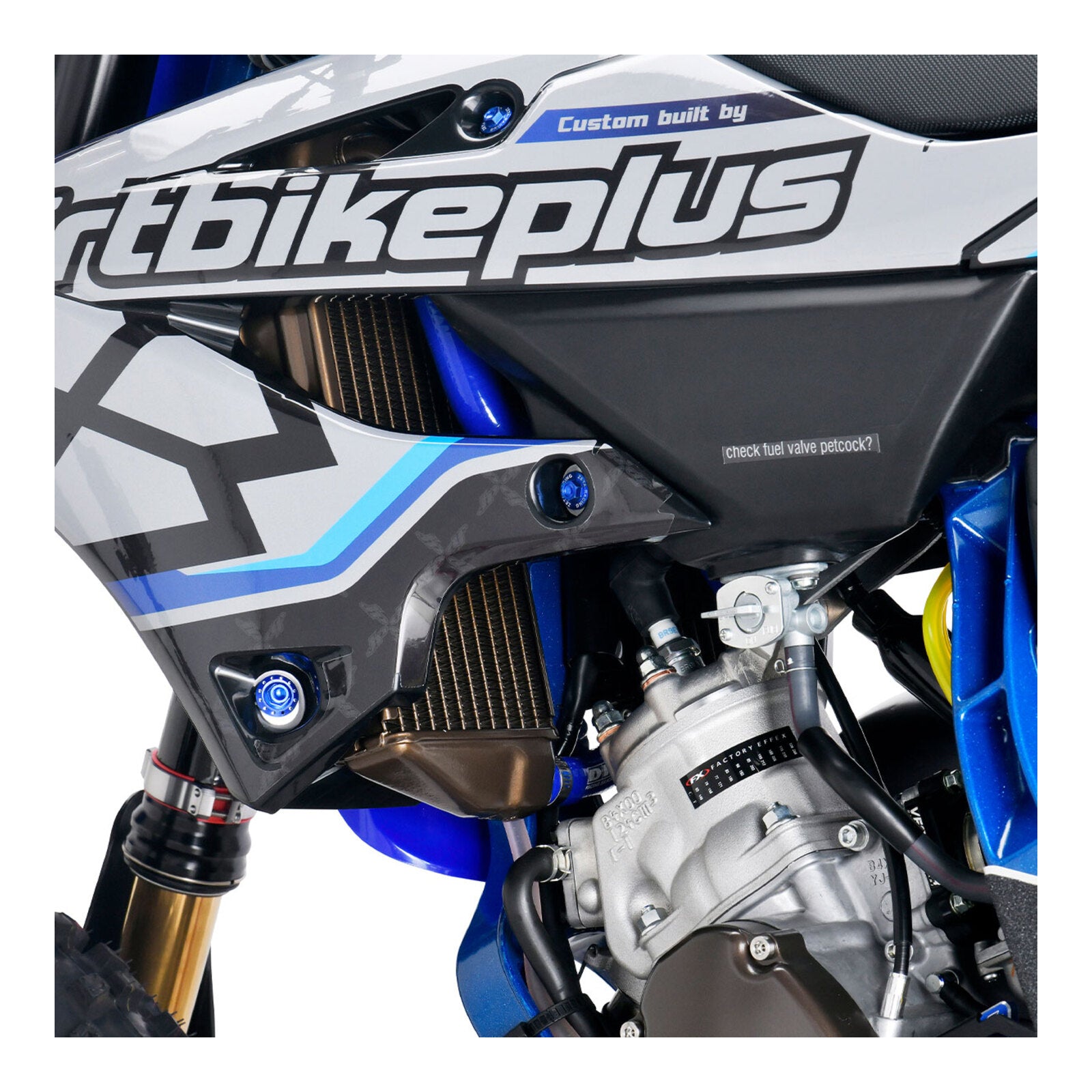 DRC Radiator Hose Kit- Yamaha YZ250FX '15-'19, WR250F '15-'19 - Blue