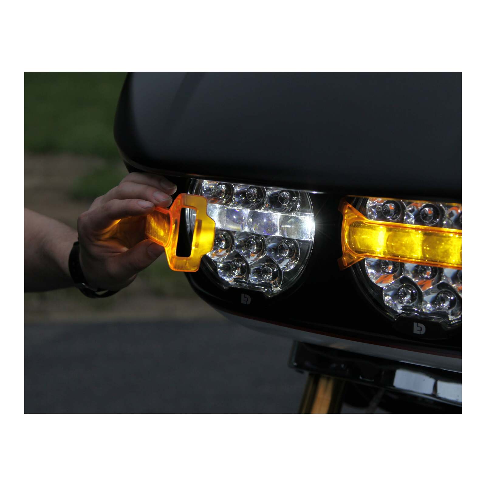 Denali HD Road Glide Head Light Packaged Kit