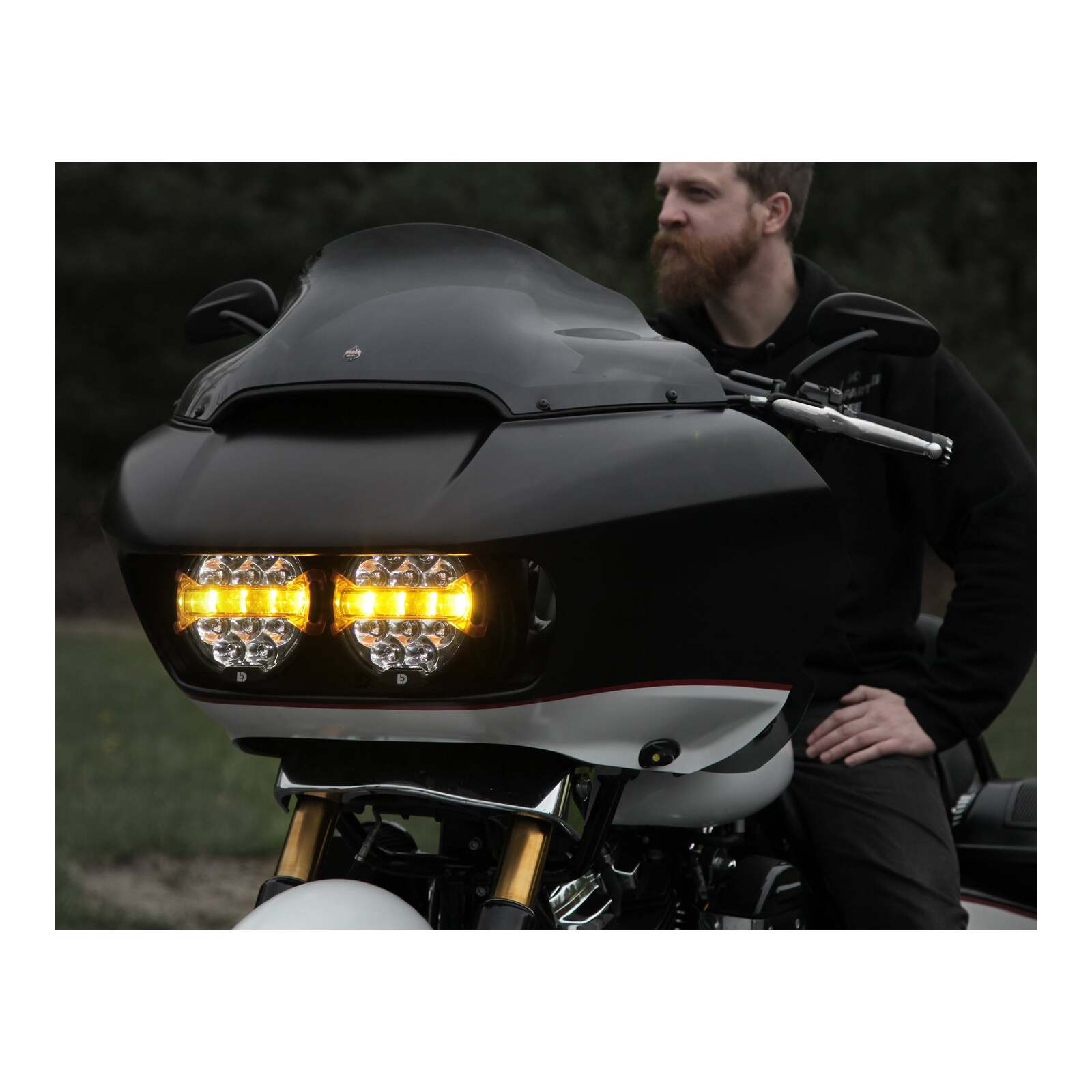 Denali HD Road Glide Head Light Packaged Kit