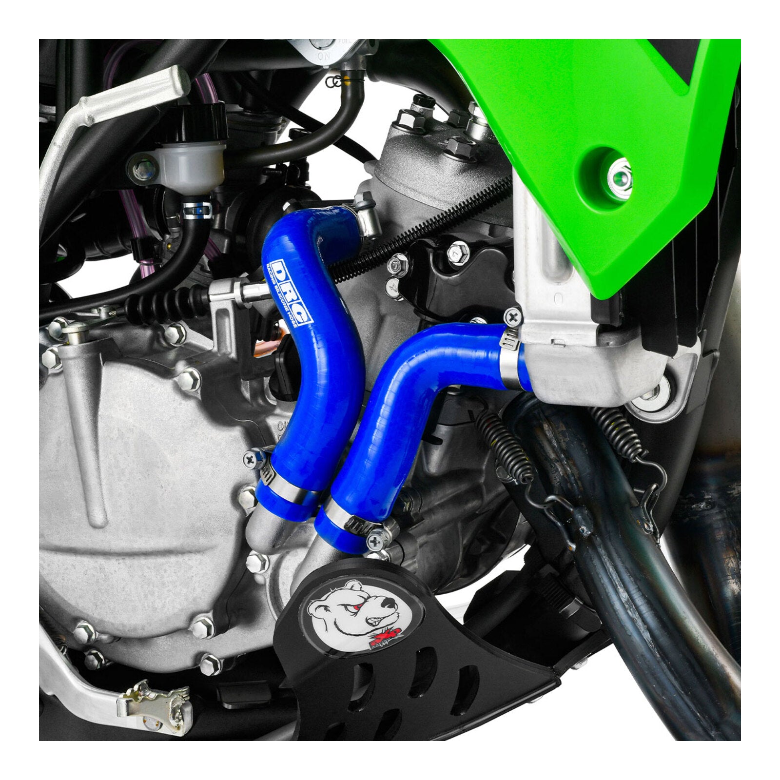 DRC Radiator Hose Kit- Yamaha YZ450F '23-, YZ450FX '24-, WR450F '24- - Blue