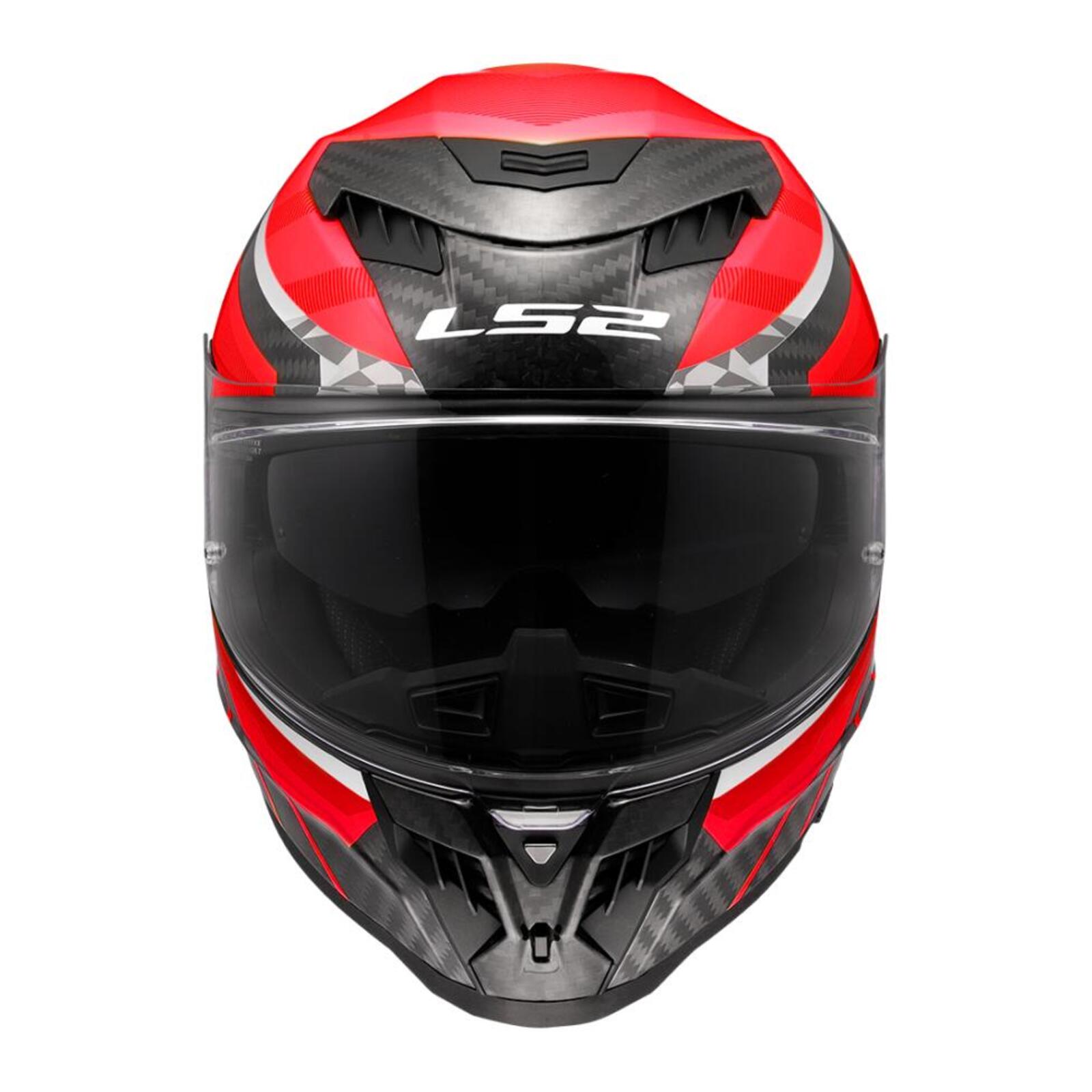 LS2 FF807 Dragon Carbon Trax Helmet - Black / Carbon