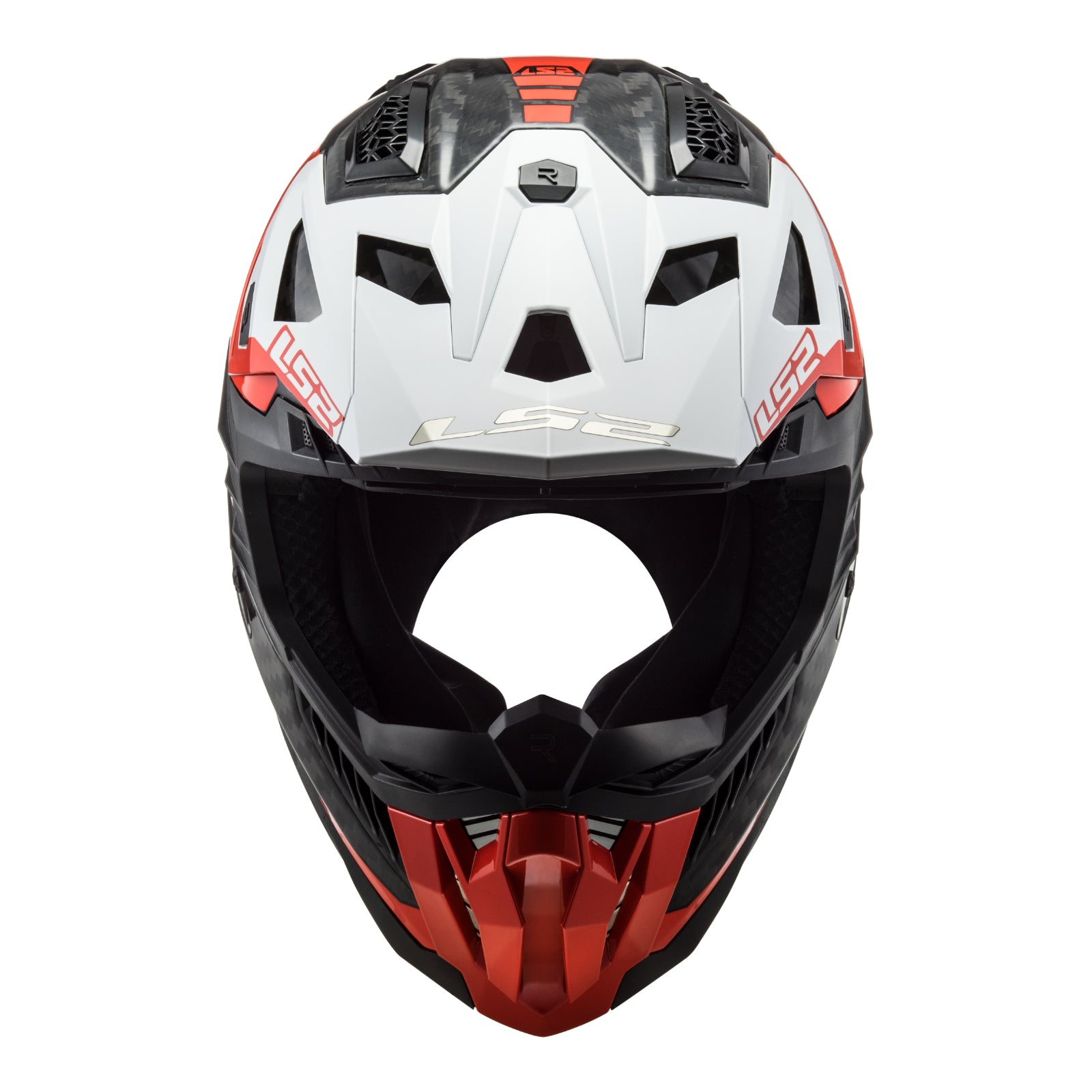 LS2 MX703 X-Force Carbon Helmet - Victory Red / White