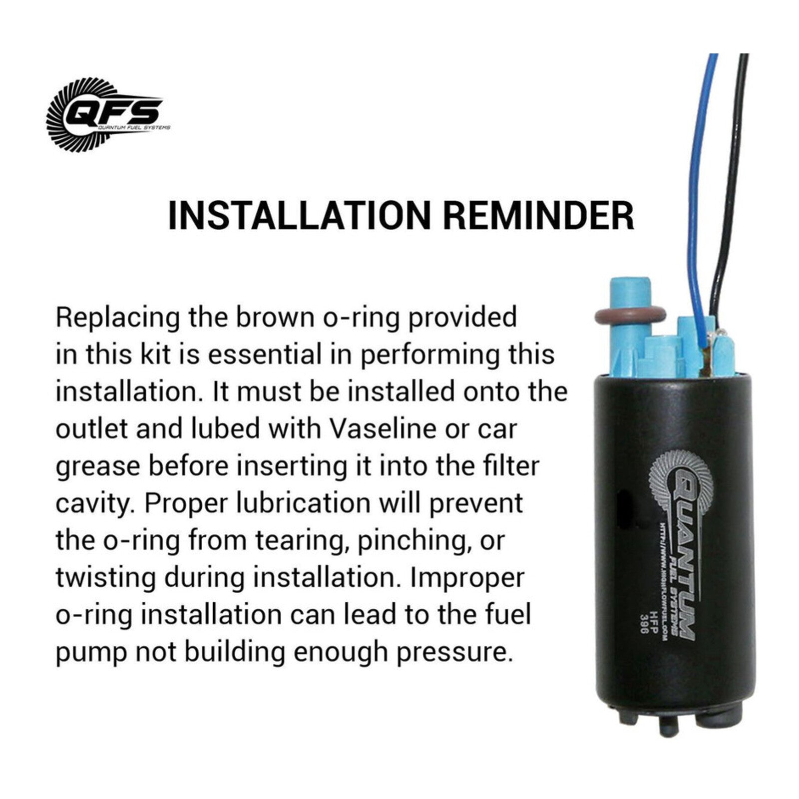 Quantum In-Tank EFI Fuel Pump with Regulator and Tank Seal