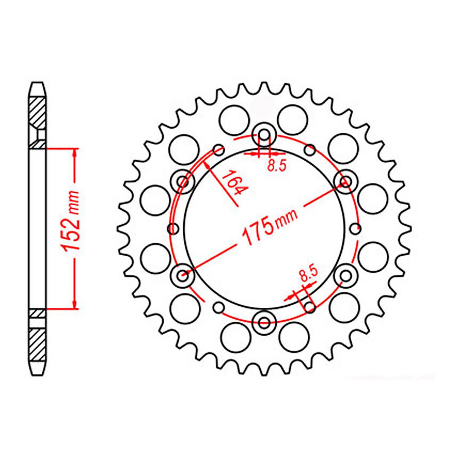 XAM Sprocket Kit Yamaha TT250 R '96-'98 & '03-'04 - 520NSDC Gold 14/44
