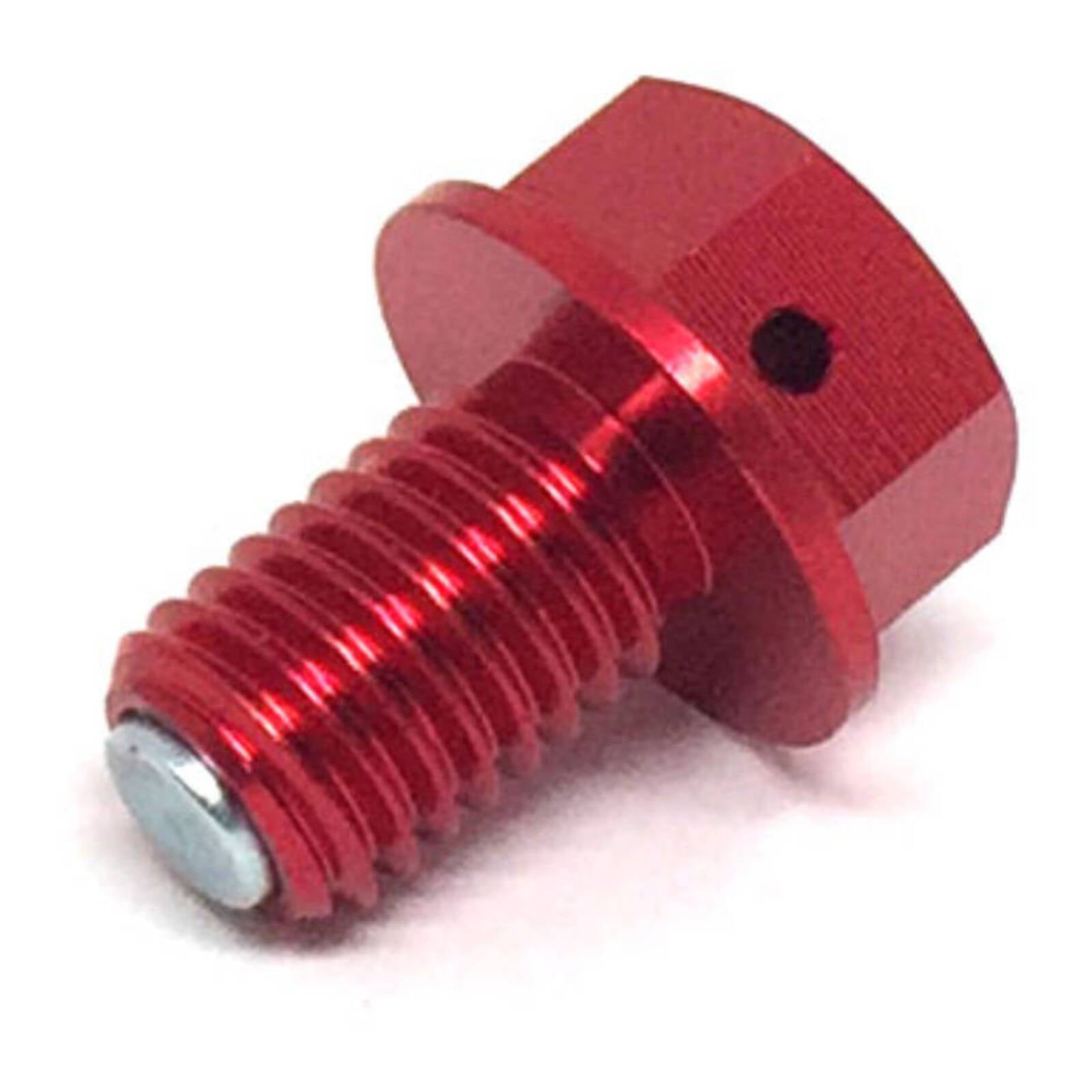 Zeta Magnetic Drain Bolt M10 x 15 P1.5 - Red