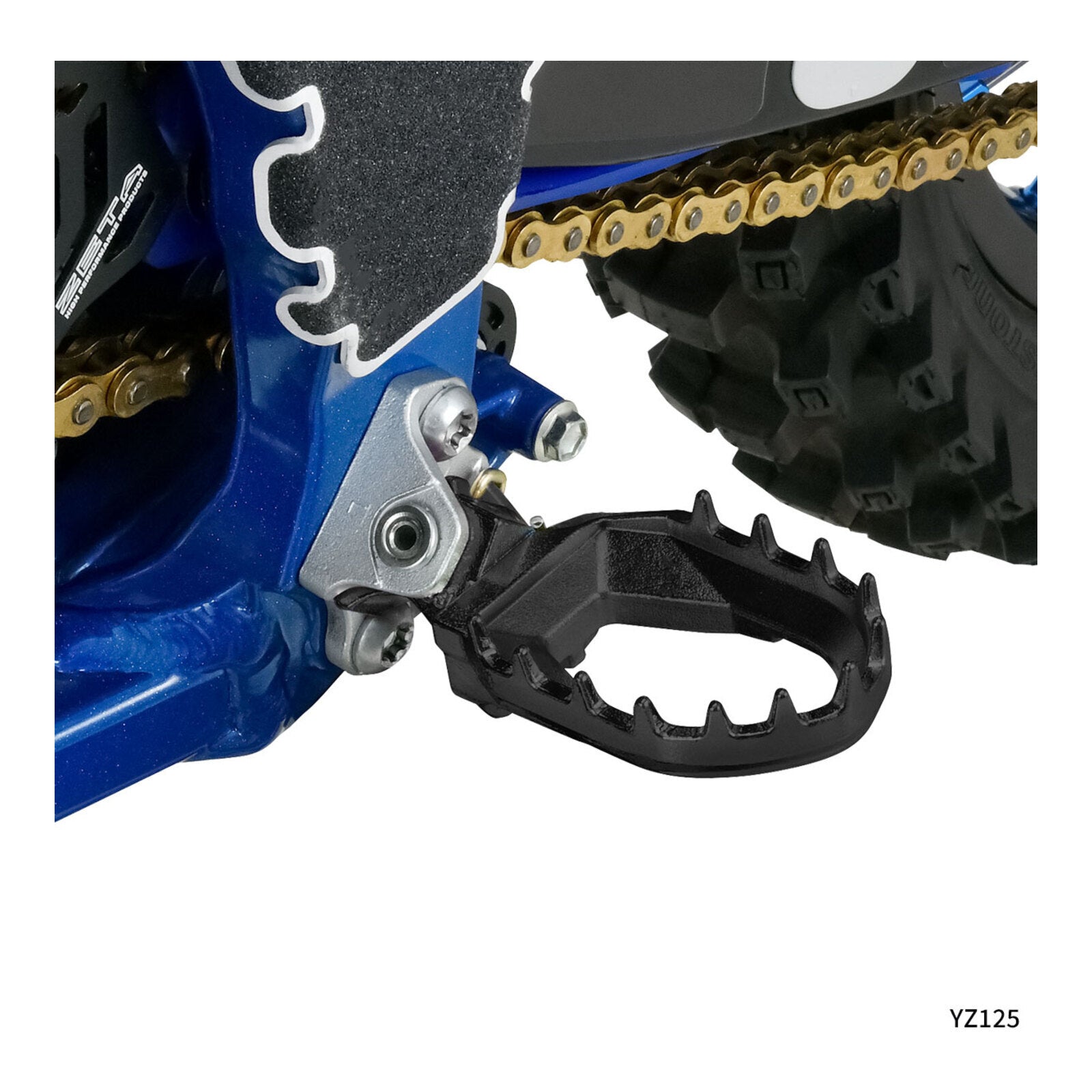 Zeta Max Foot Pegs - Yamaha YZ 2-Stroke - Black